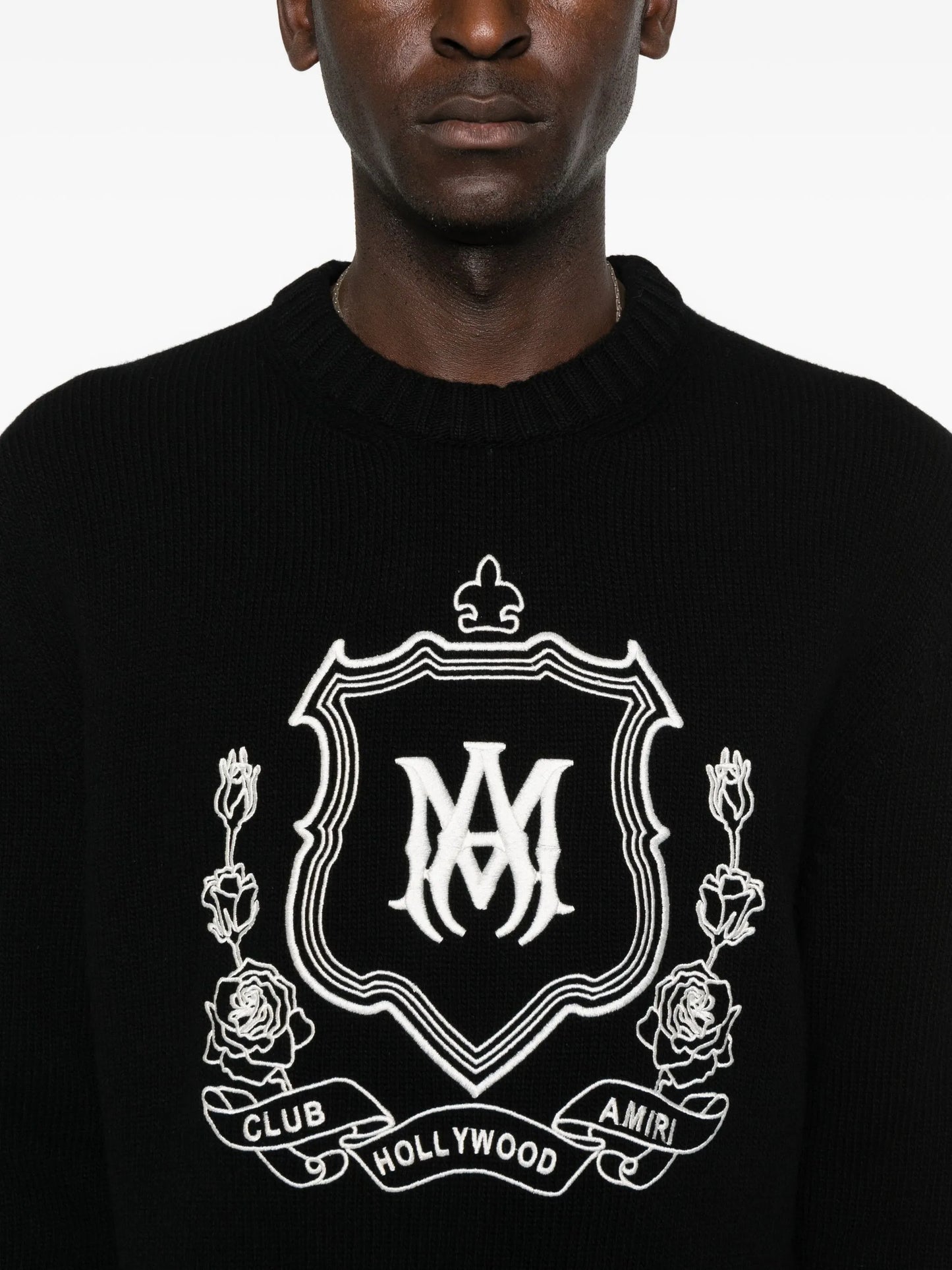 crest-print sweatshirt