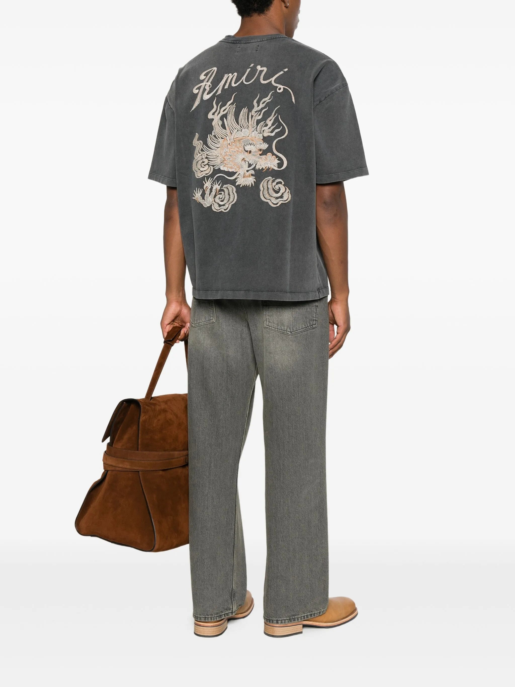 embroidered short-sleeve T-shirt
