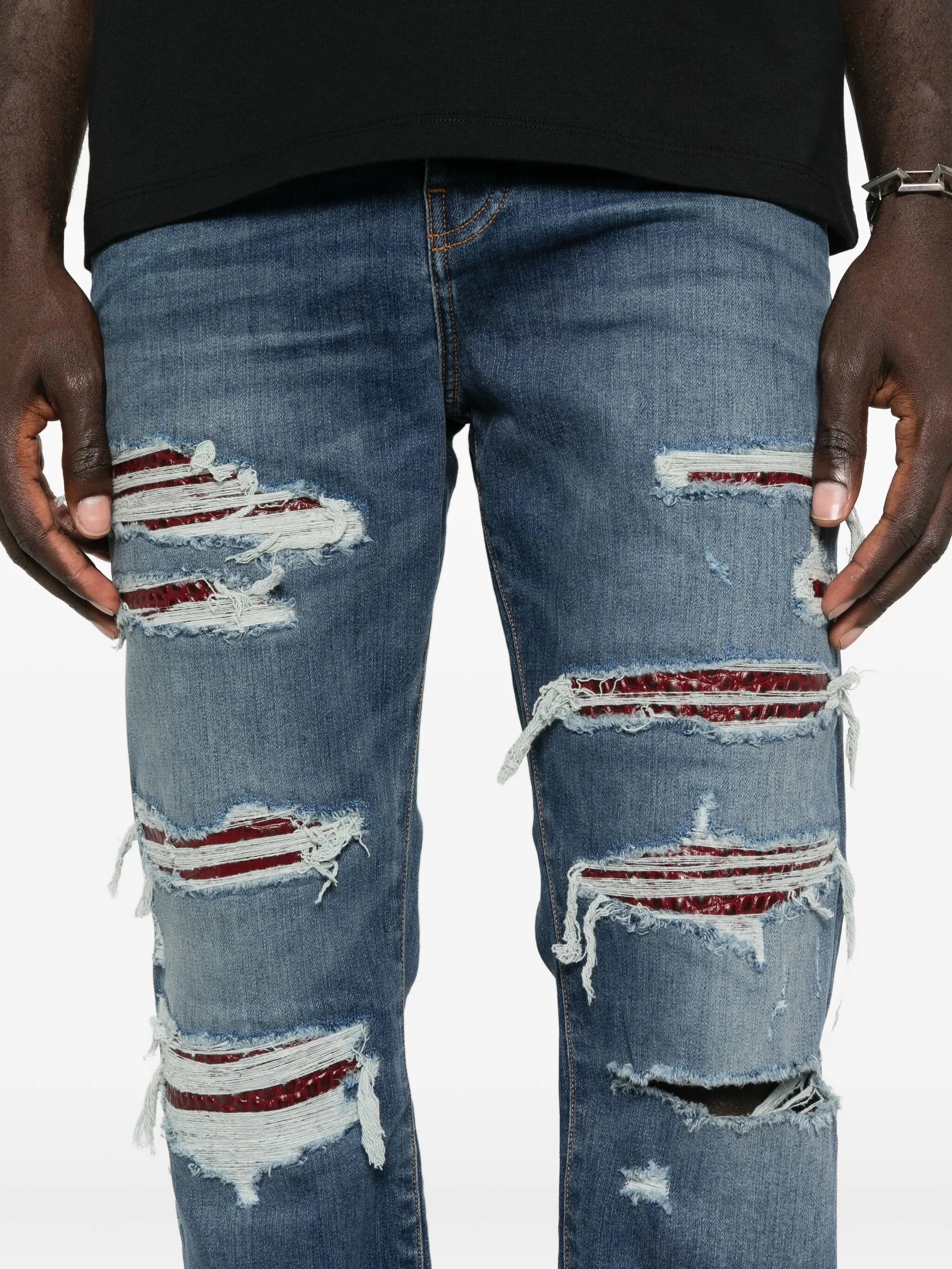 distressed jeans