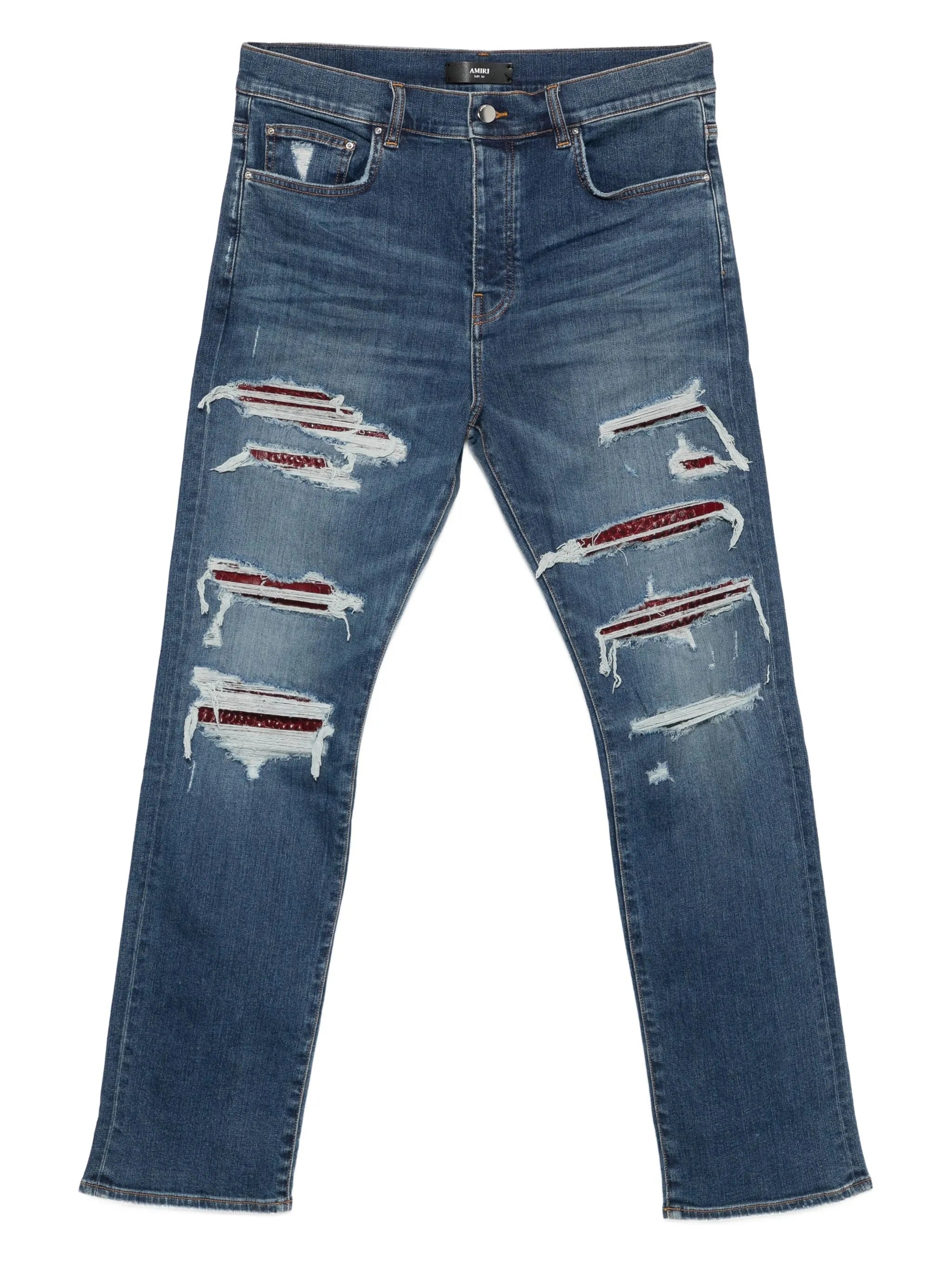 distressed jeans