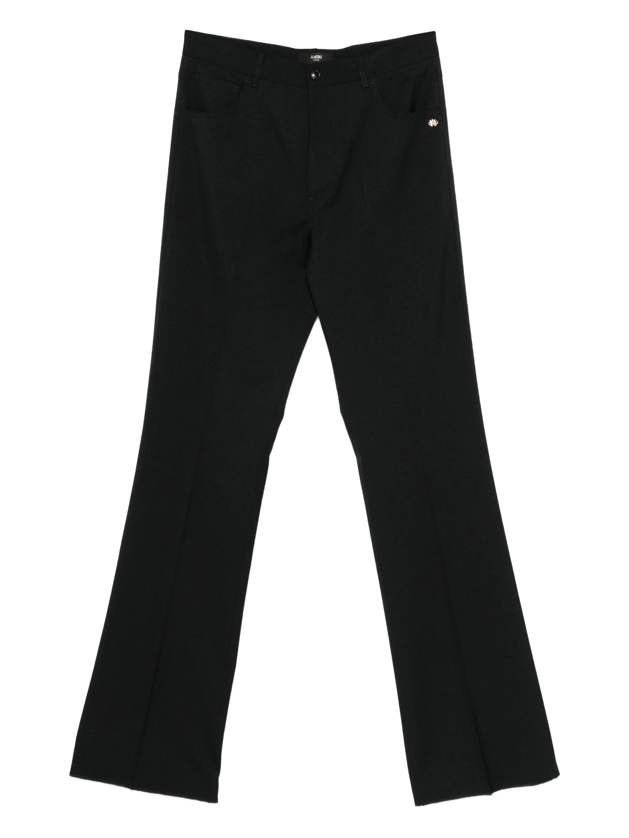 button-fly bootcut trousers