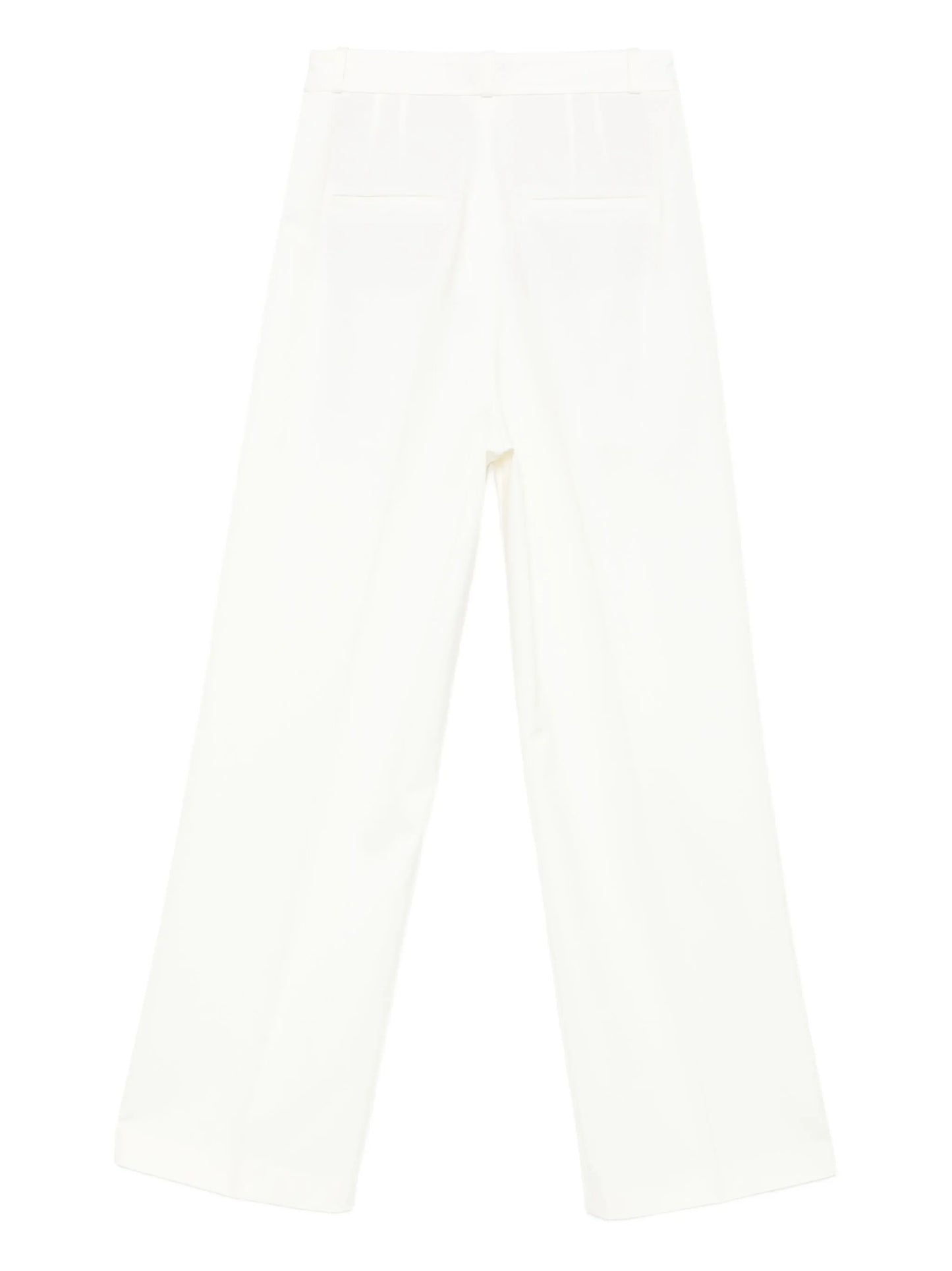 pleated wool-blend trousers