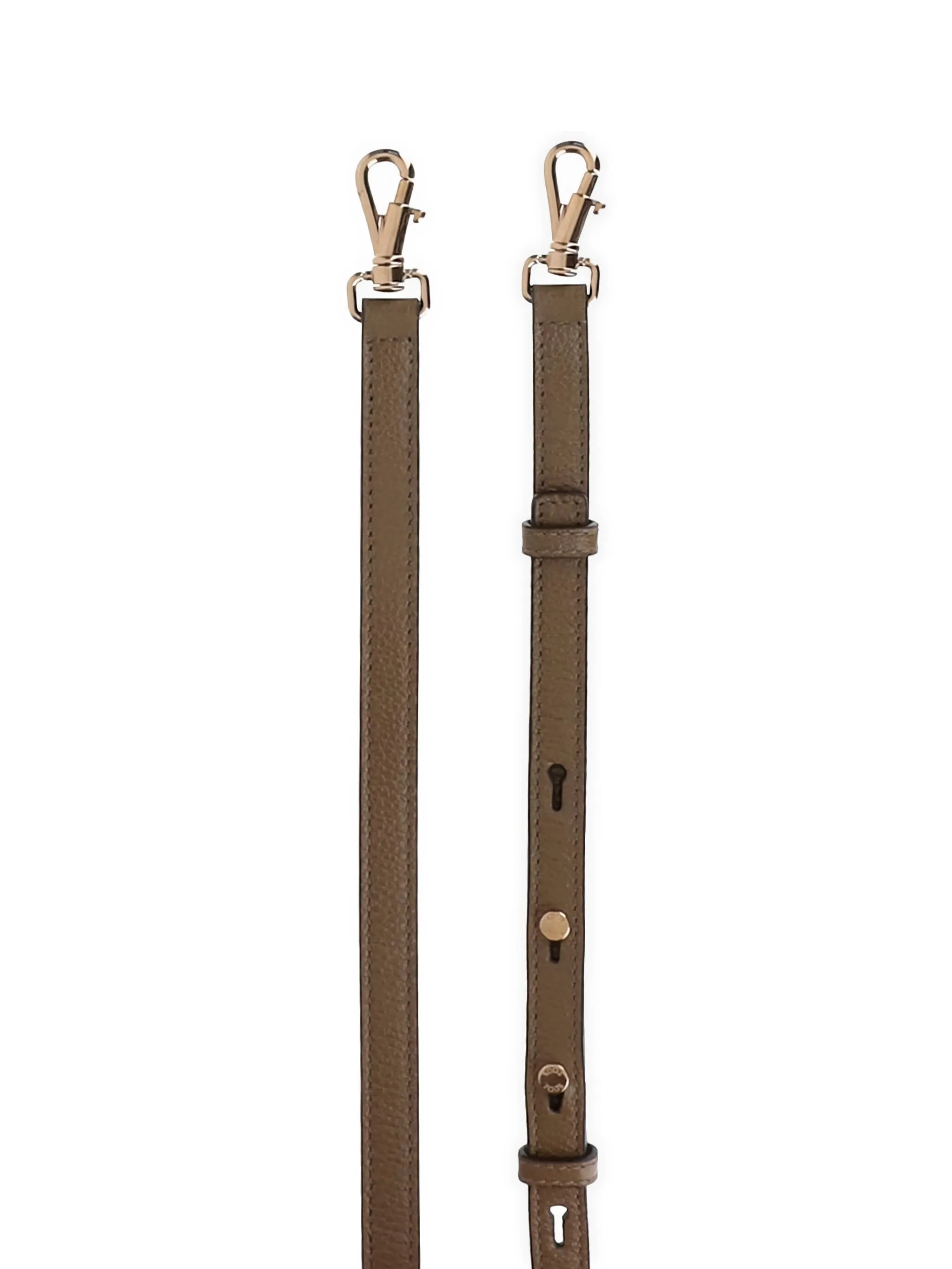 leather T-buckle shoulder bag