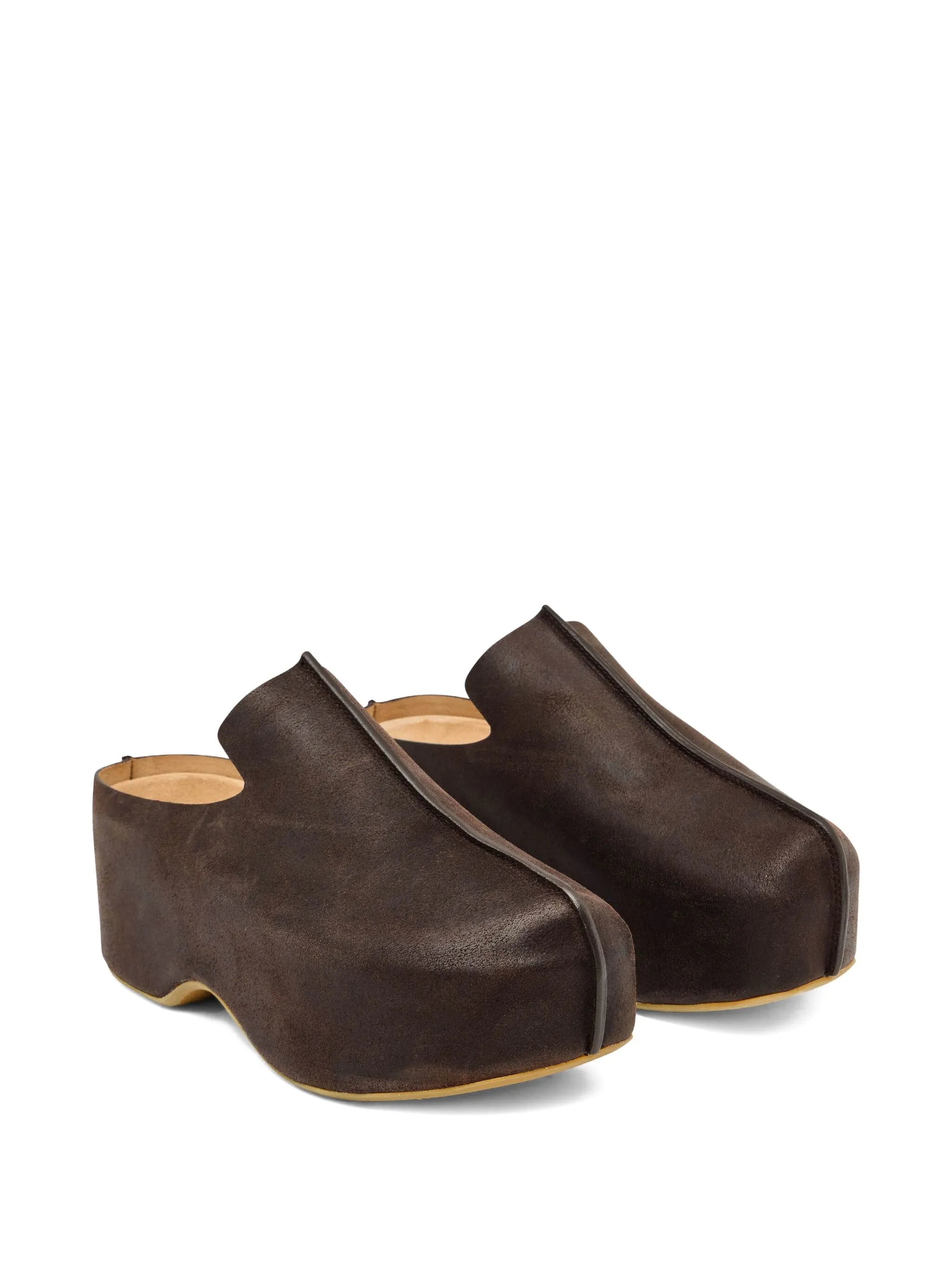 50mm suede platform mules