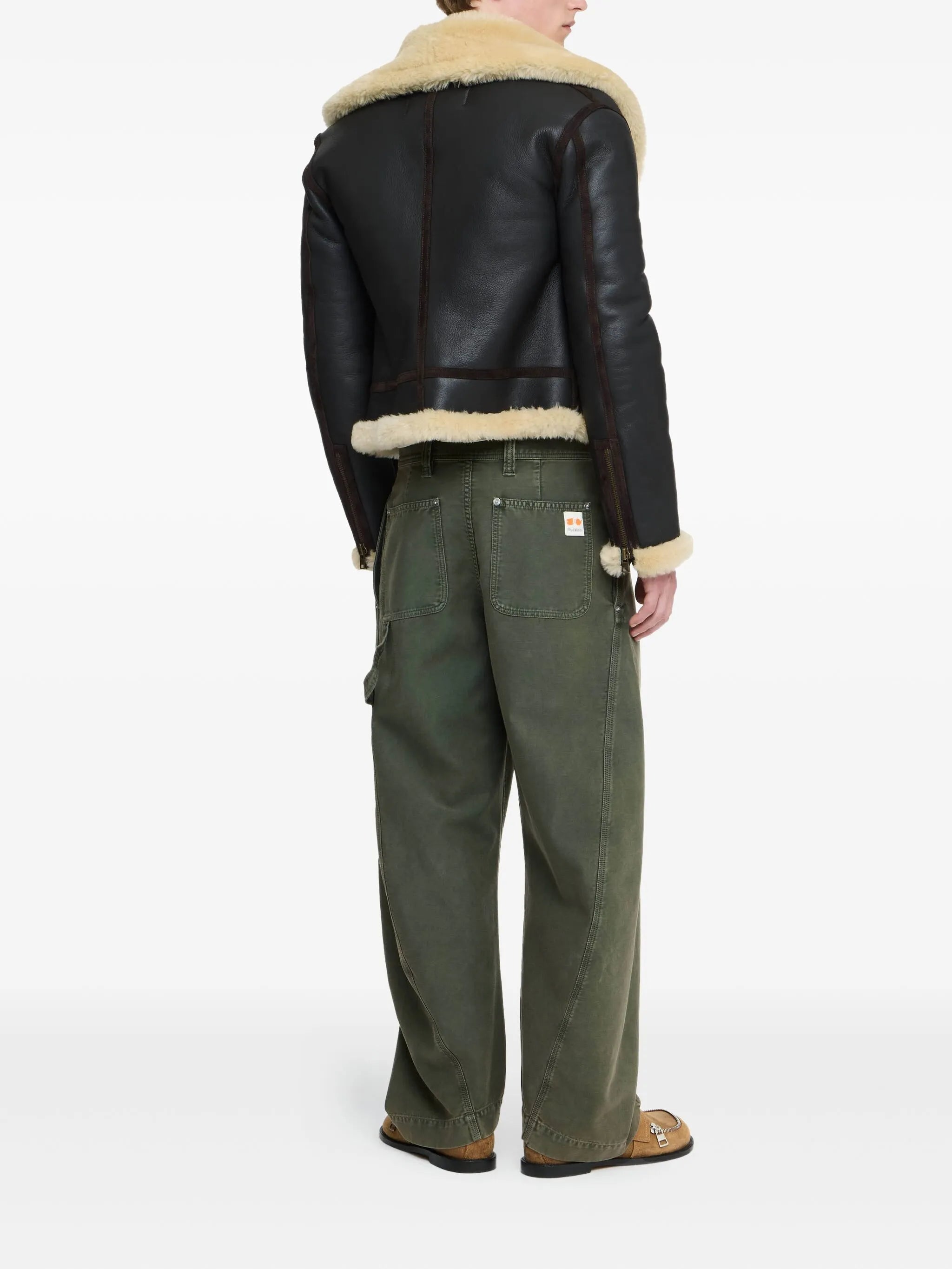 twisted seam trousers