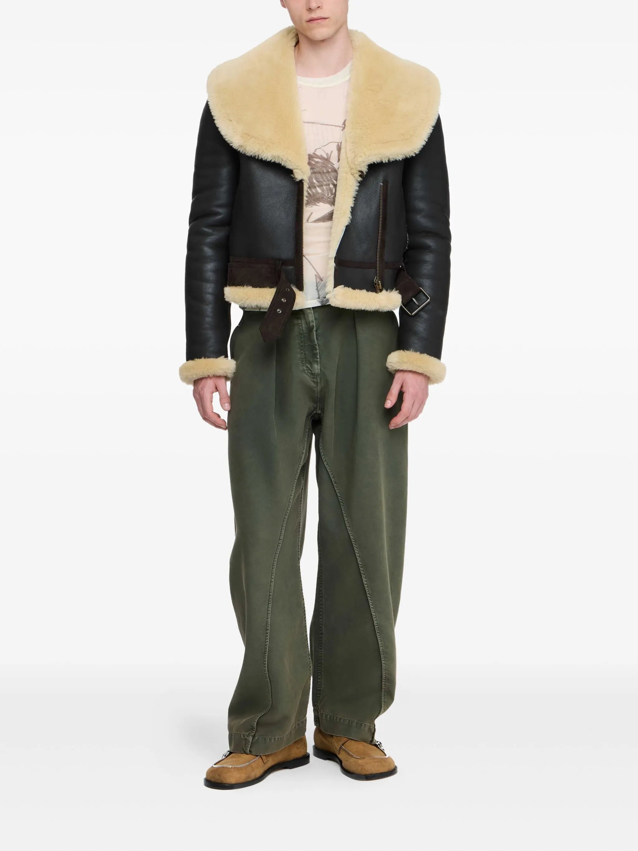 twisted seam trousers