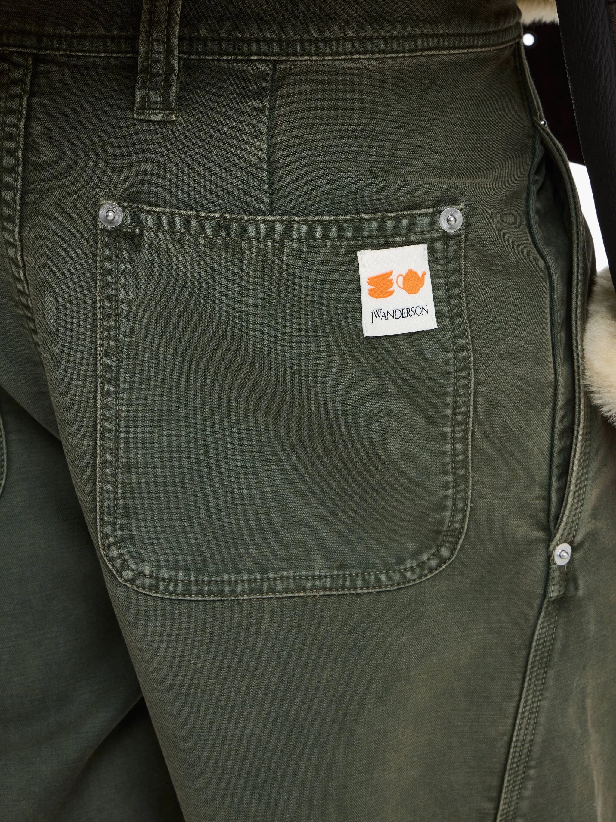 twisted seam trousers