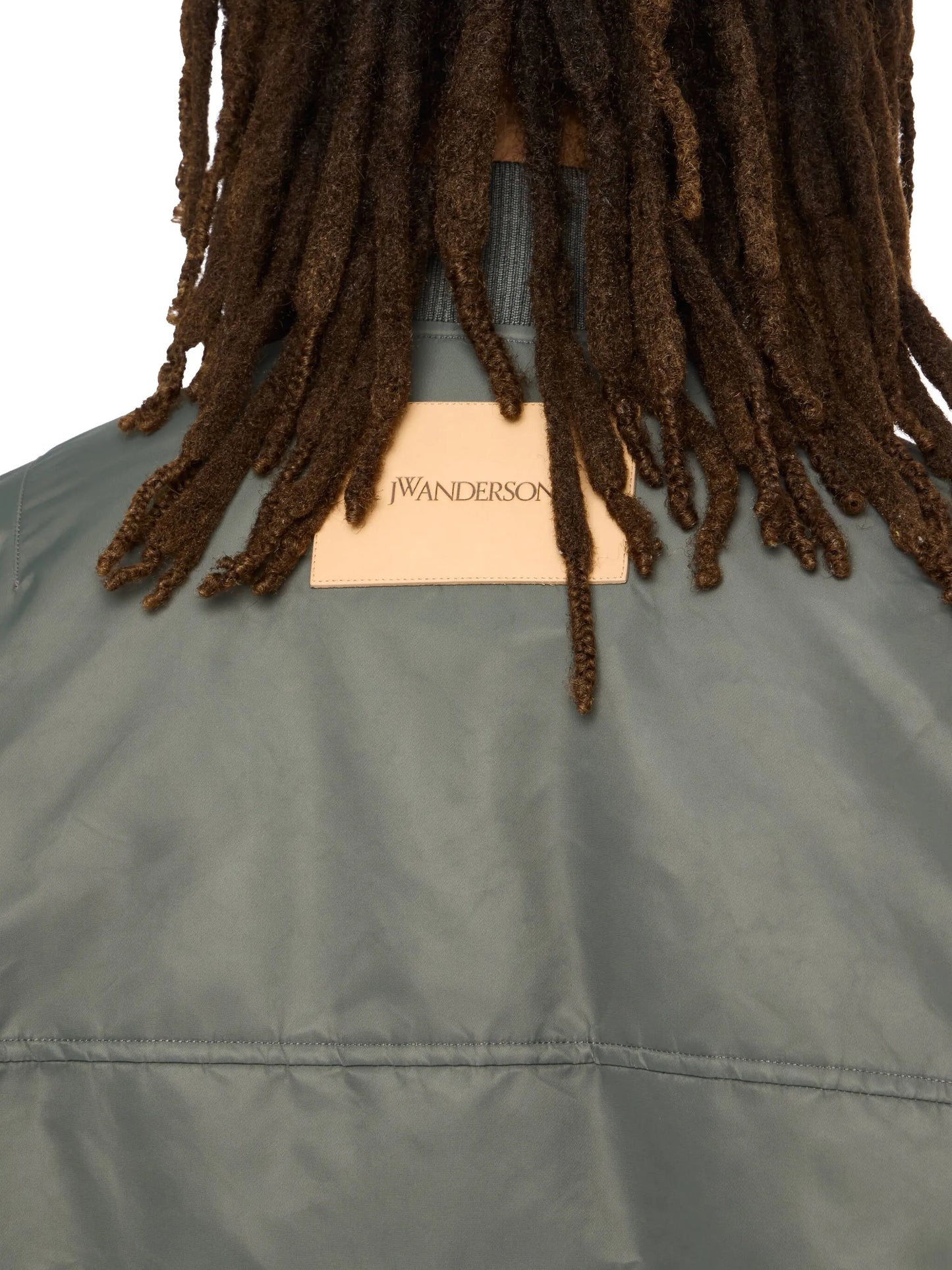 zip-fastening bomber jacket