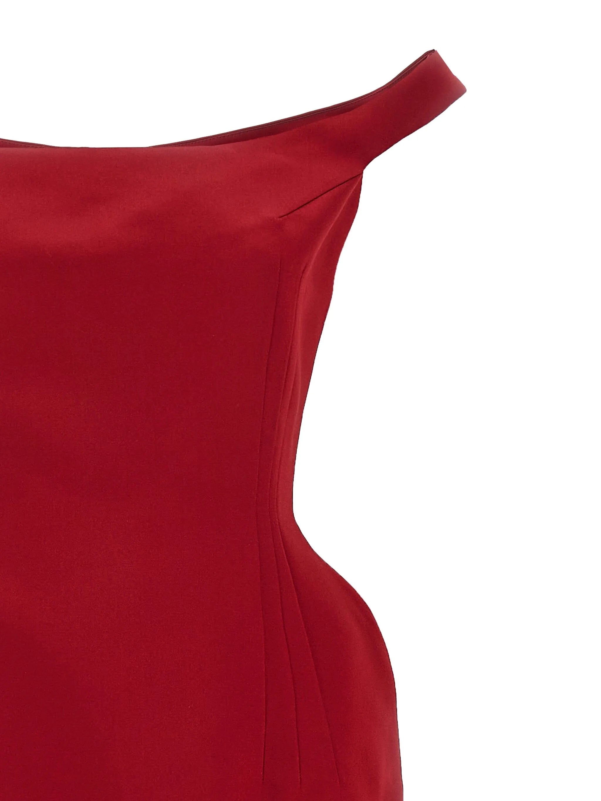side-seam detail midi dress