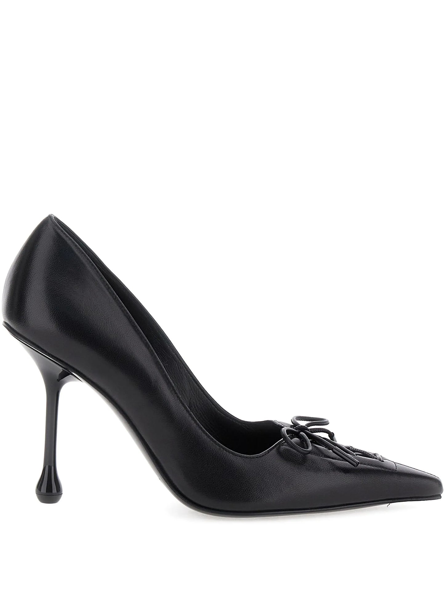 95mm Scarlet lace-up pumps