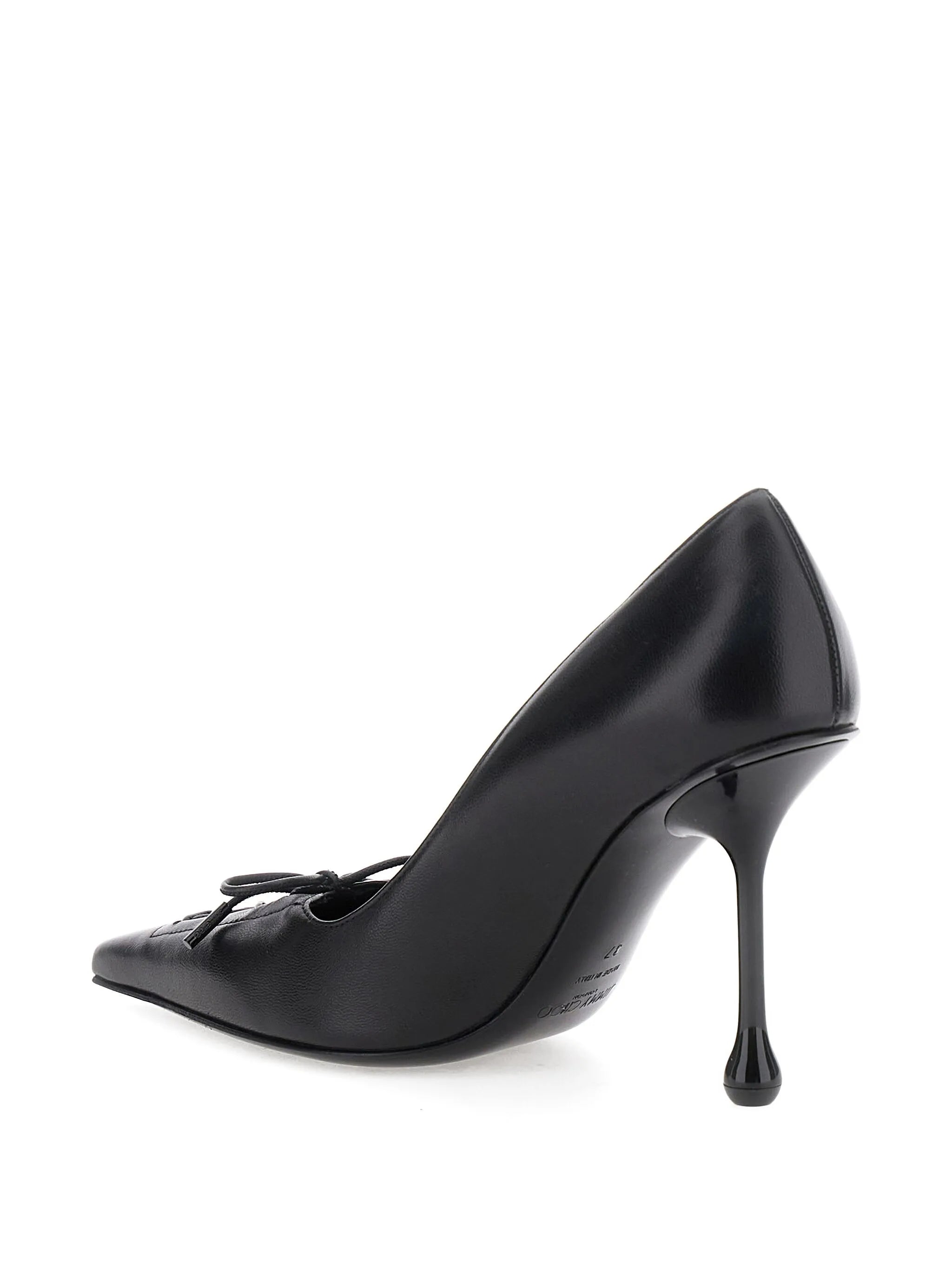 95mm Scarlet lace-up pumps