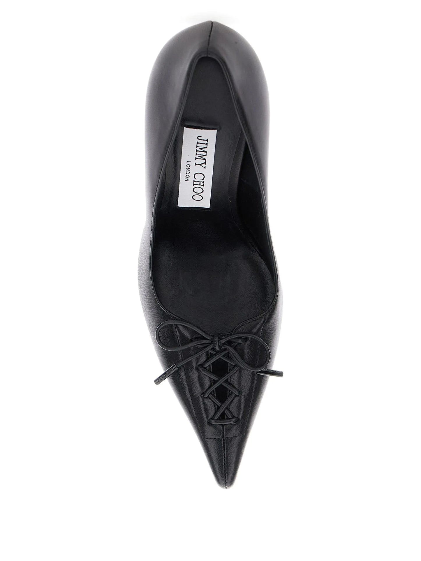 95mm Scarlet lace-up pumps
