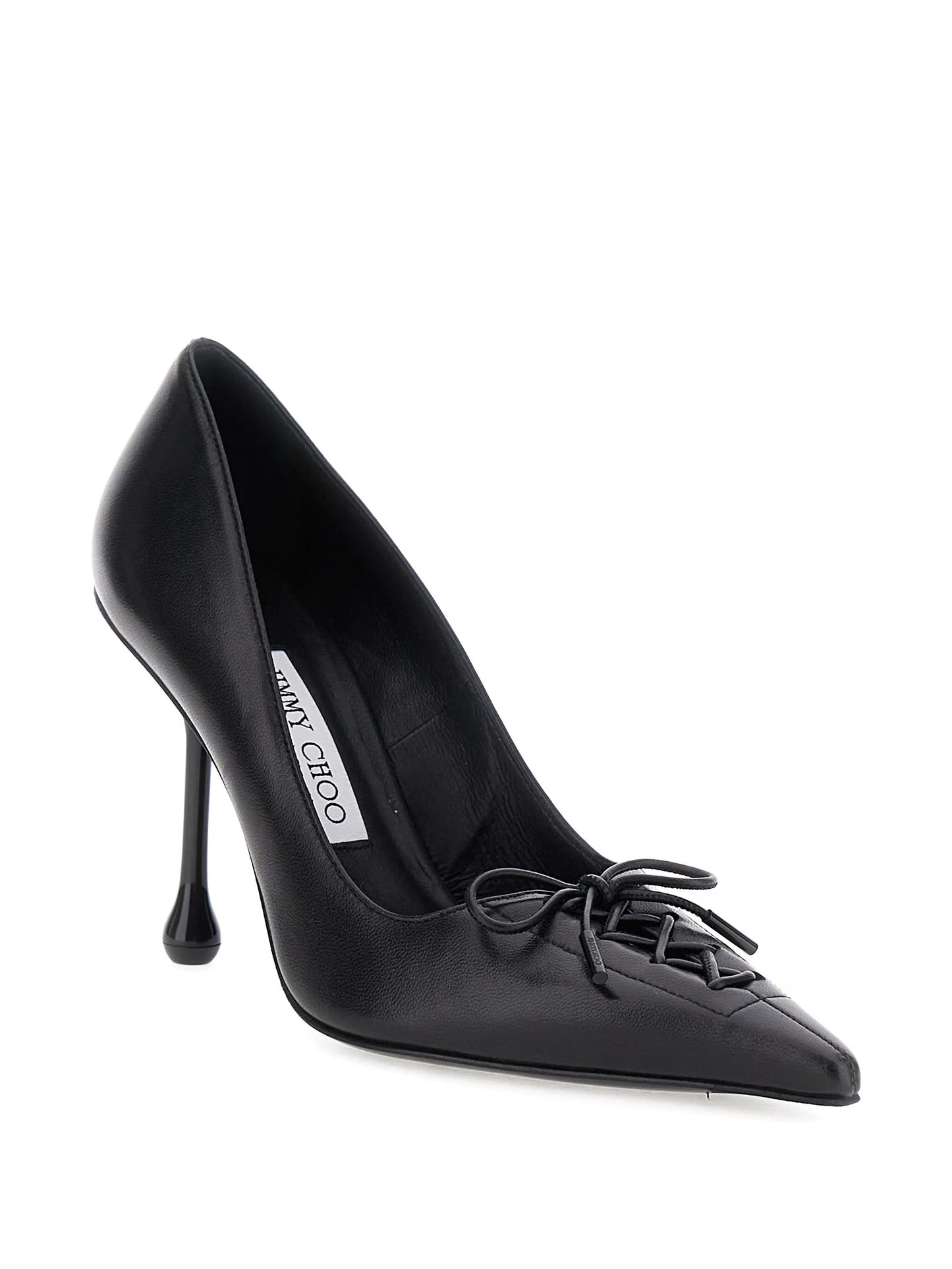 95mm Scarlet lace-up pumps