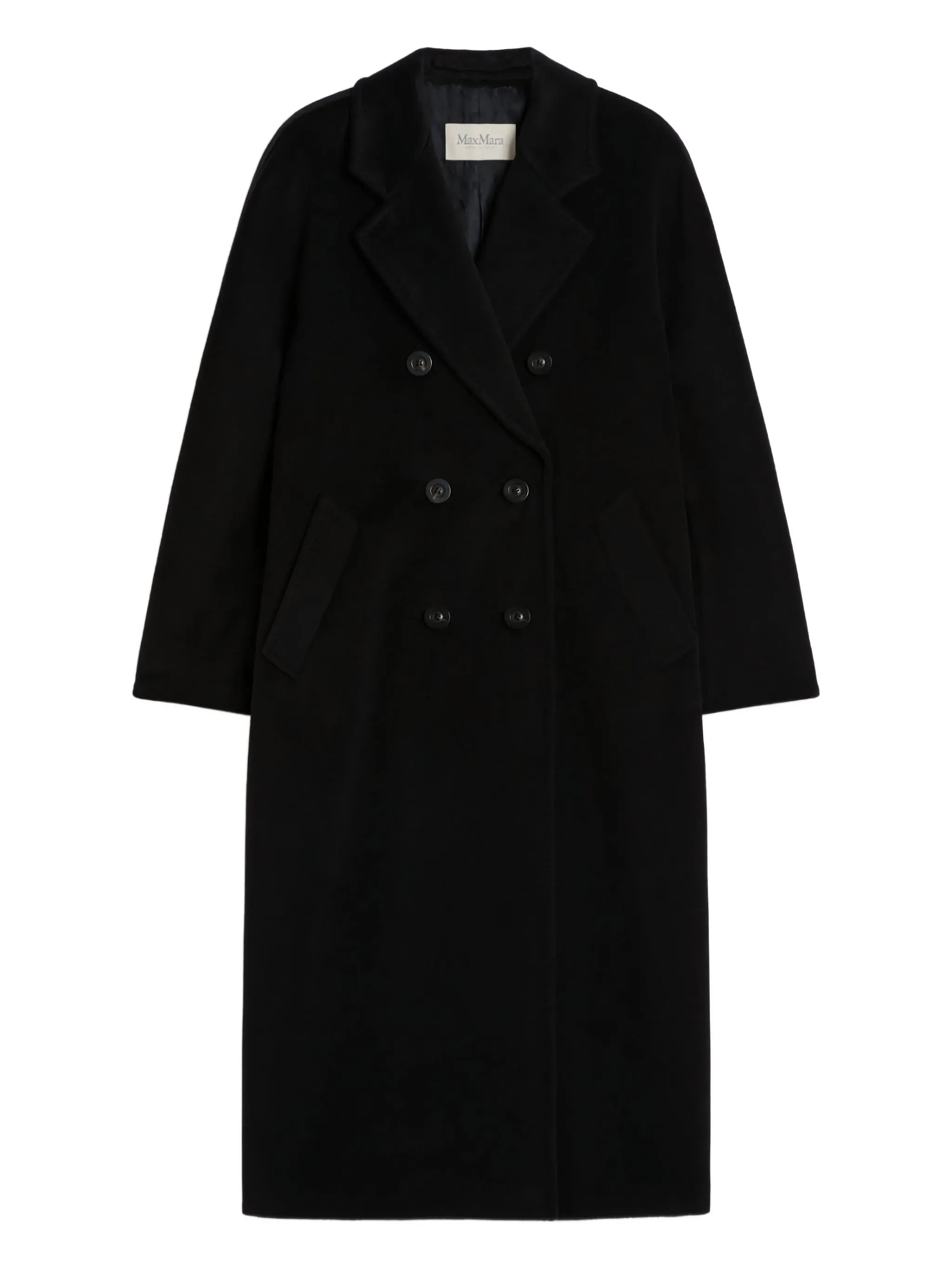 double-breasted wool coat