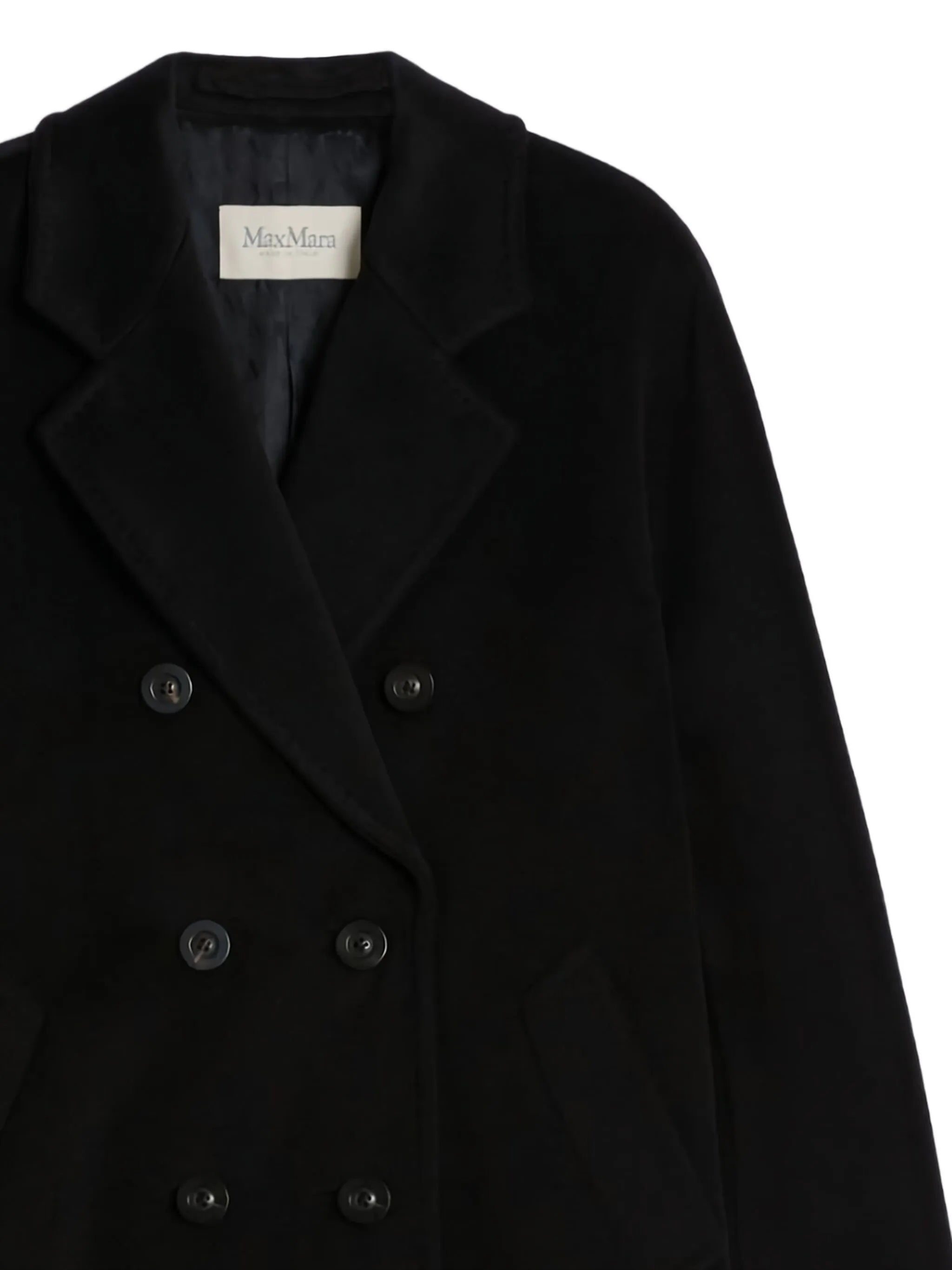 double-breasted wool coat