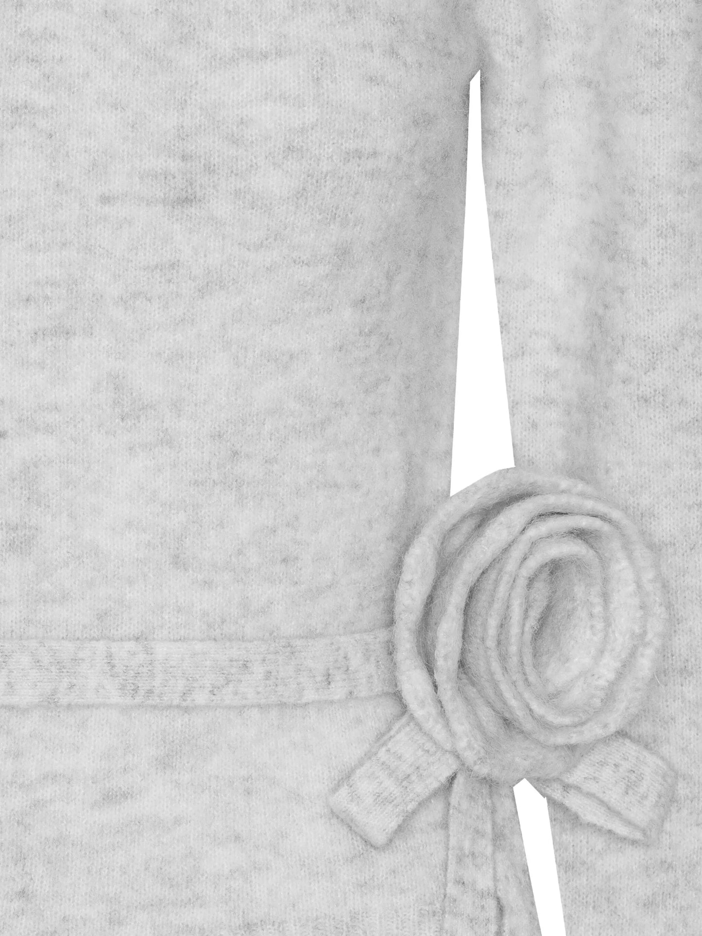 rose-embellished sweater