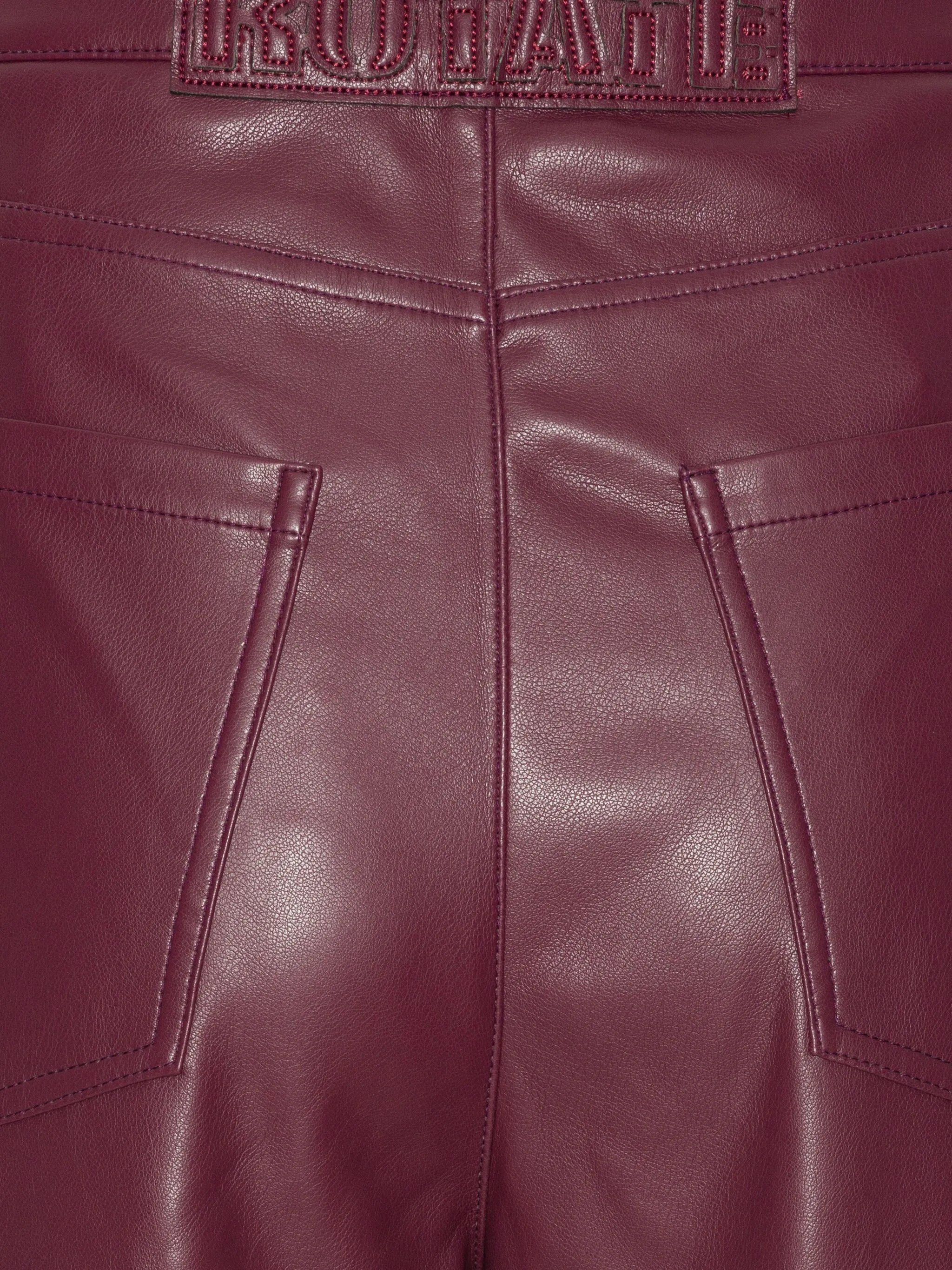 panelled button-fastening pants