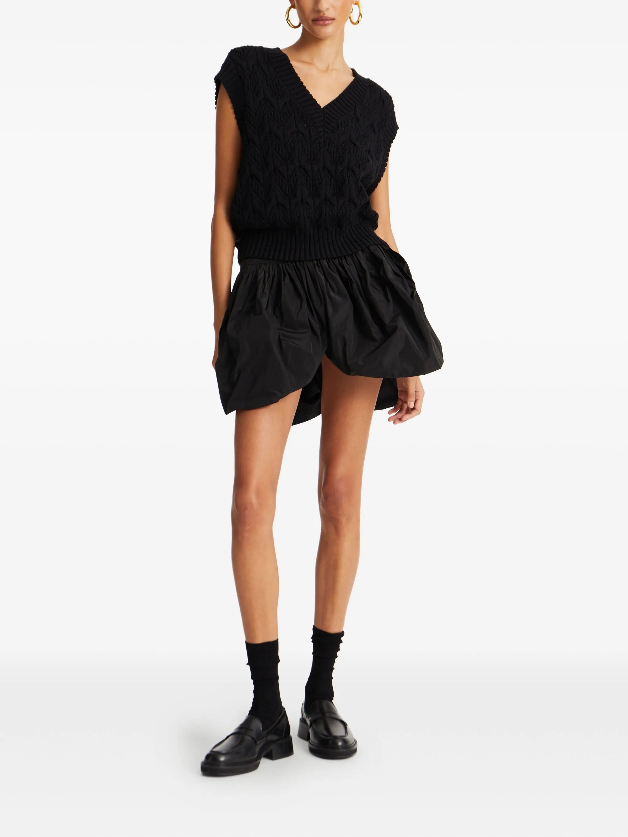 balloon mini skirt