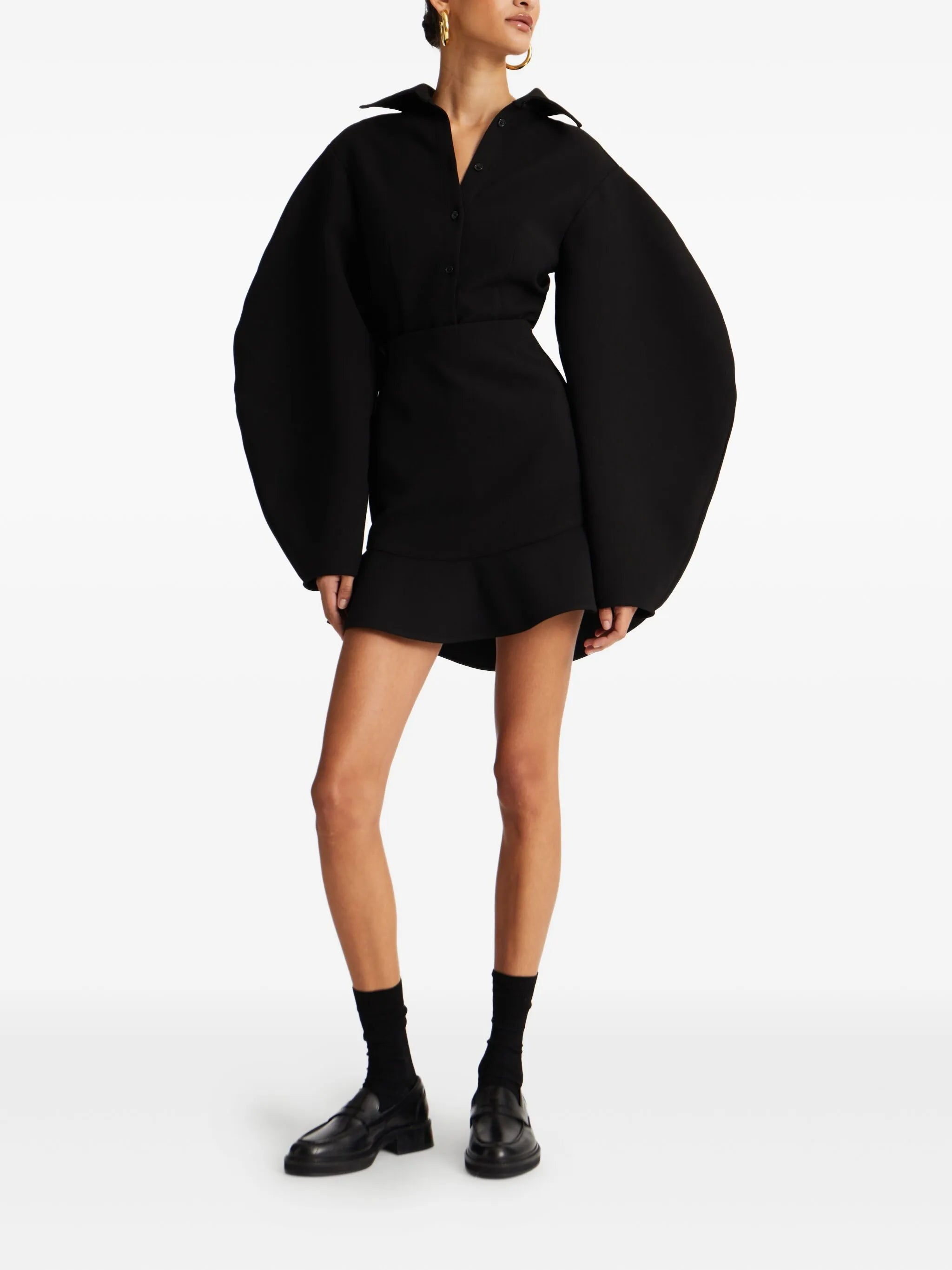 balloon-sleeve shirt