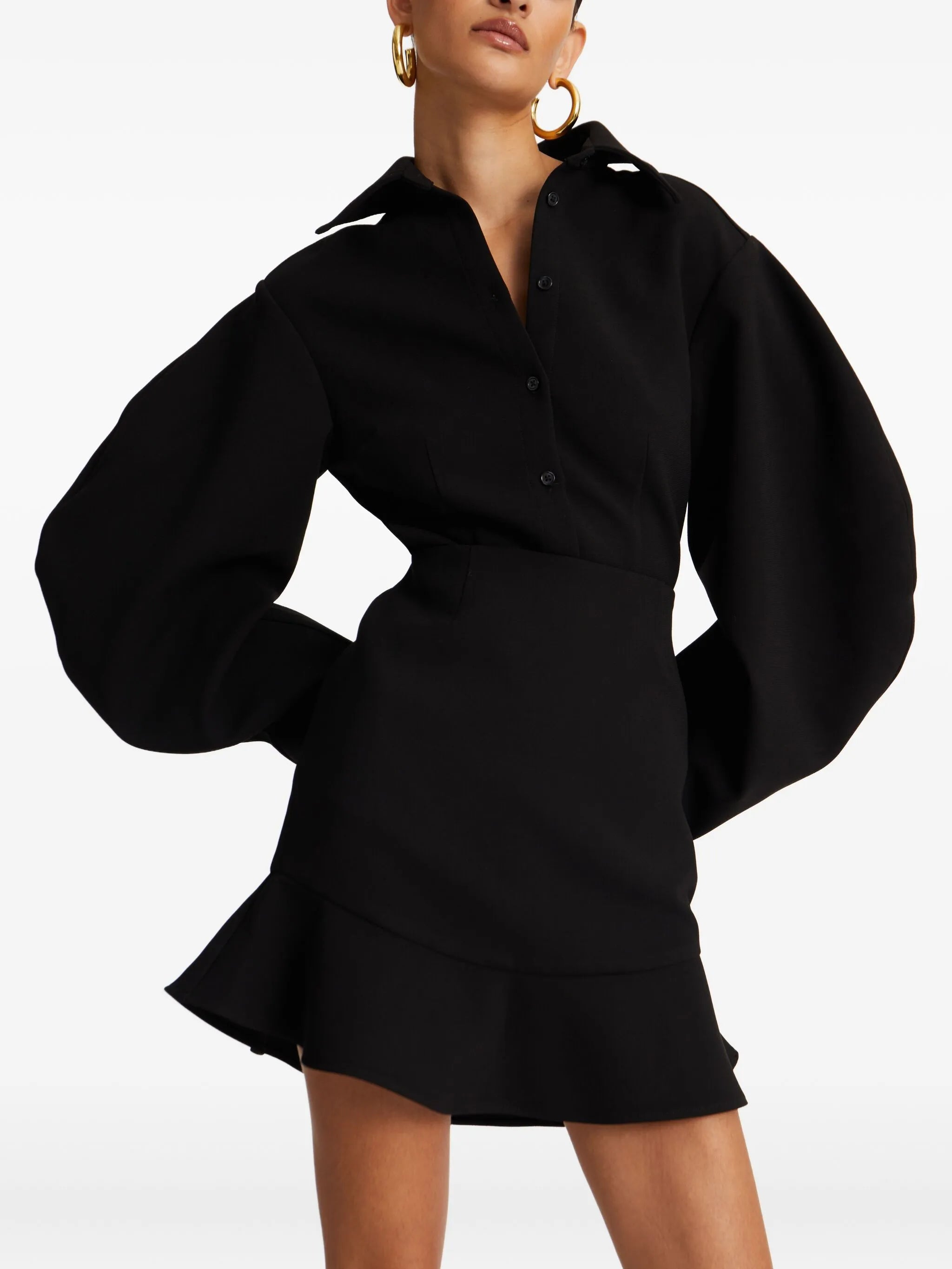 balloon-sleeve shirt