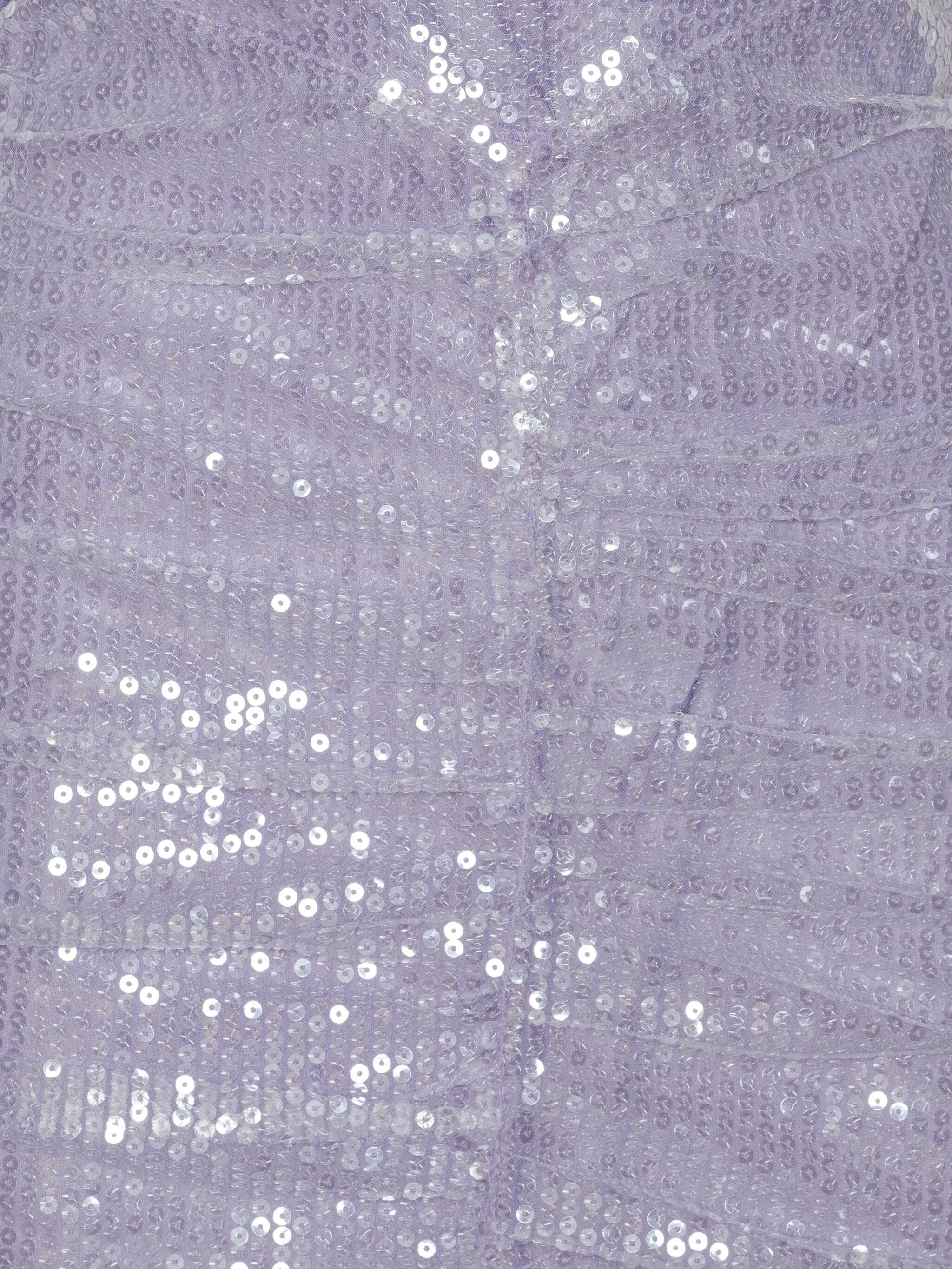 sequin high-neck midi dress