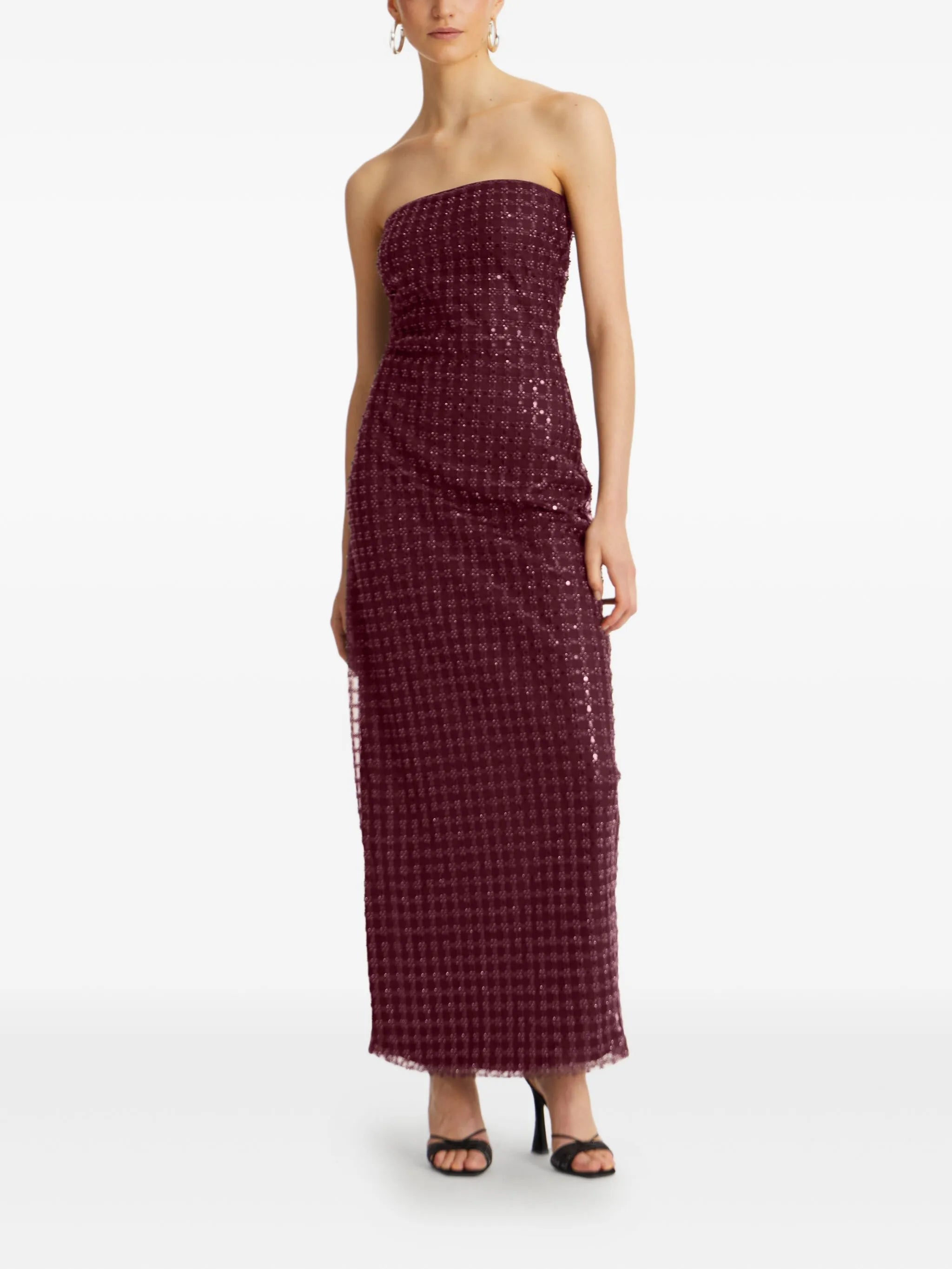 sequin-embellished maxi dress
