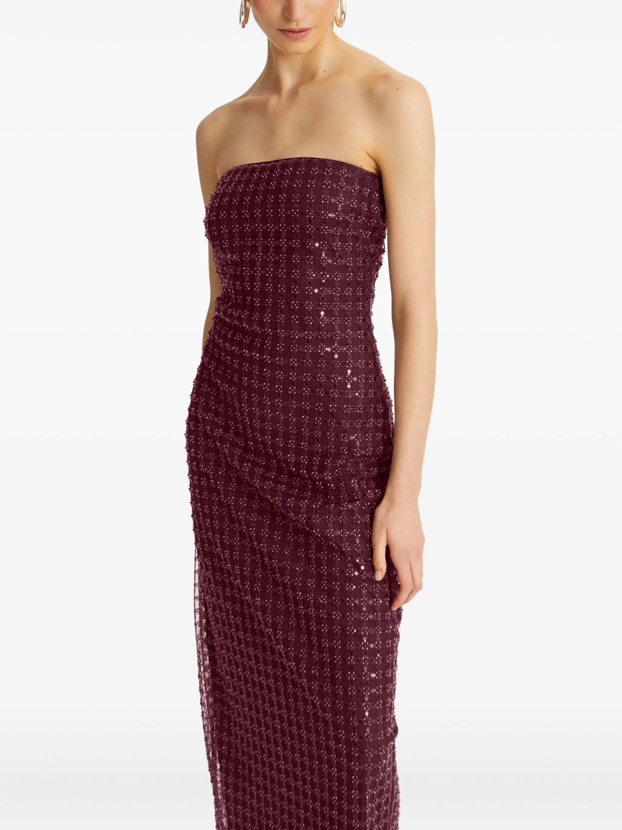 sequin-embellished maxi dress