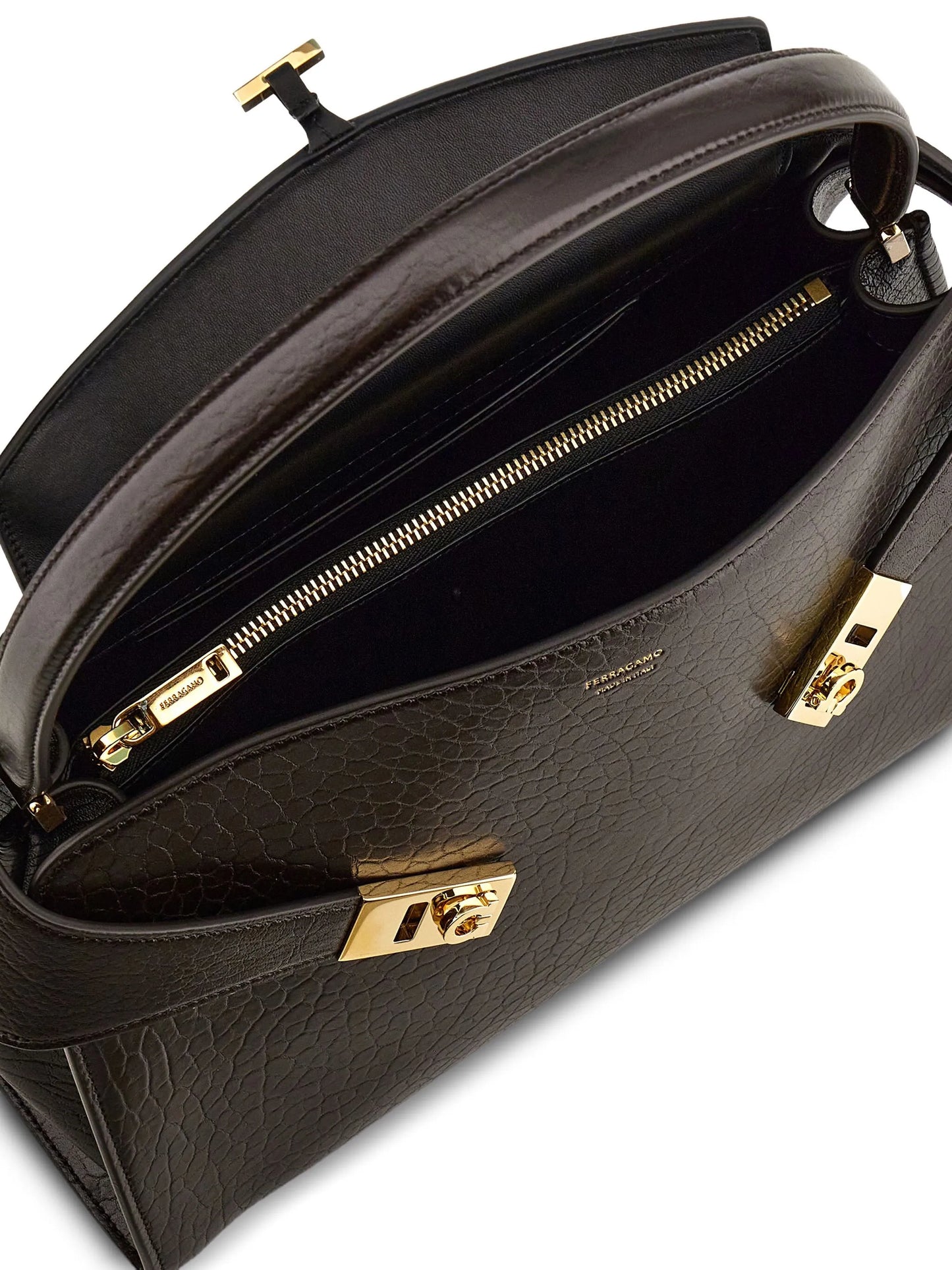 medium Hug Gancini-buckles shoulder bag
