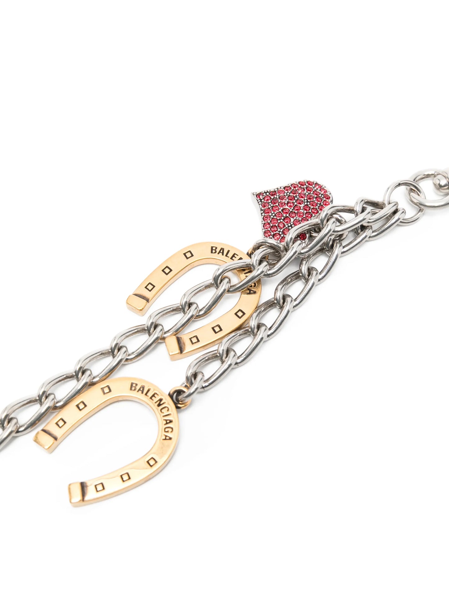 horseshoe heart keyring