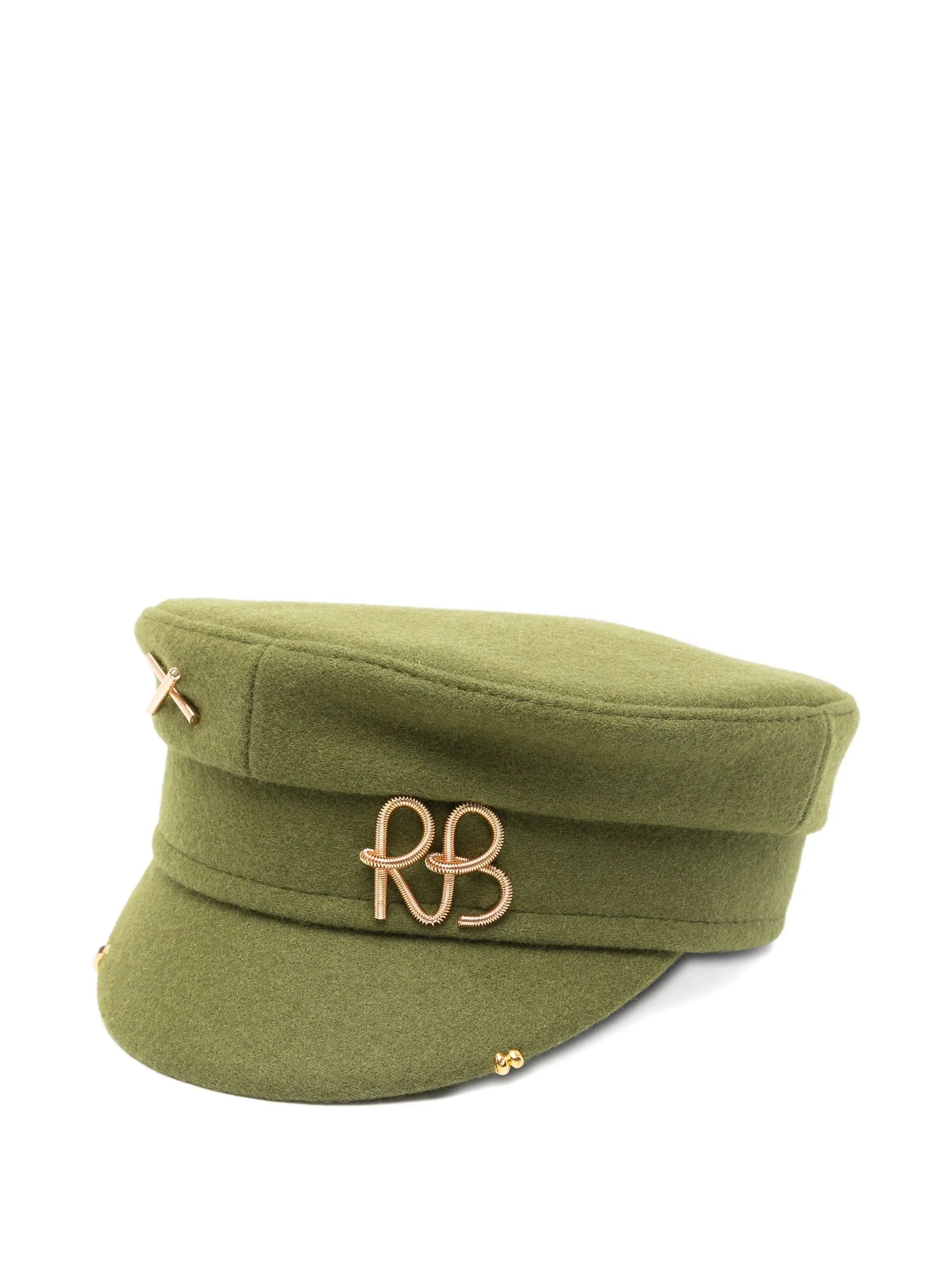 logo-embellishment beret