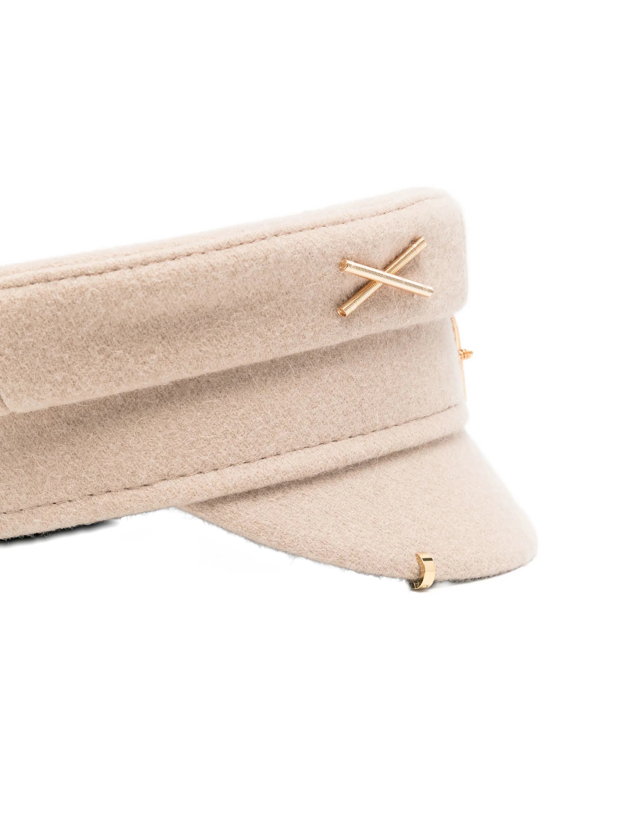 gold-logo cross-detail hat