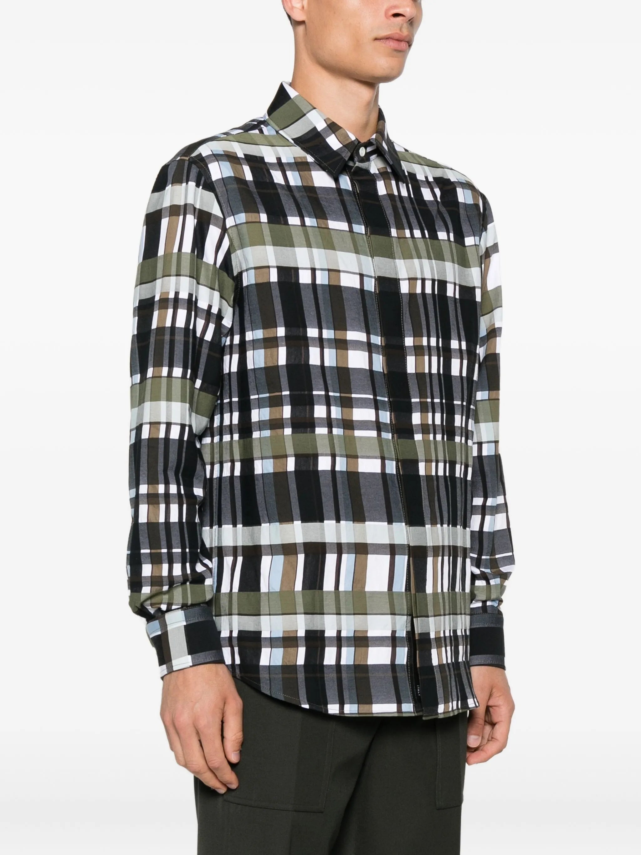 checked cotton shirt