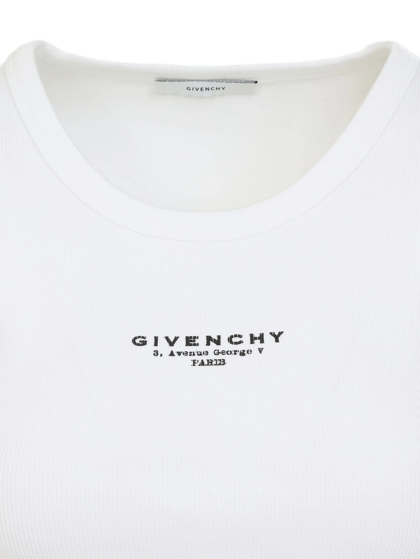 ribbed logo top