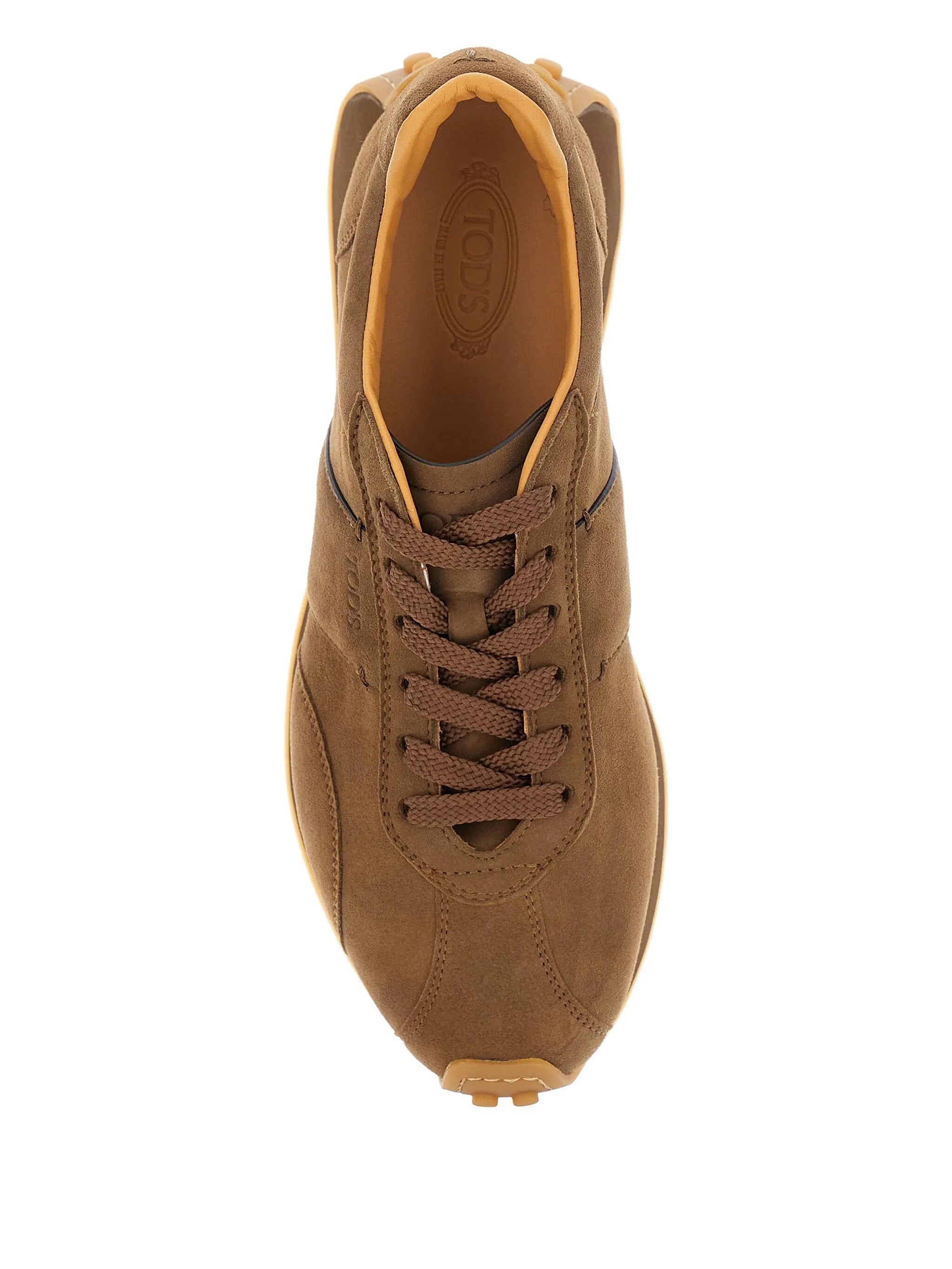suede lace-up sneakers