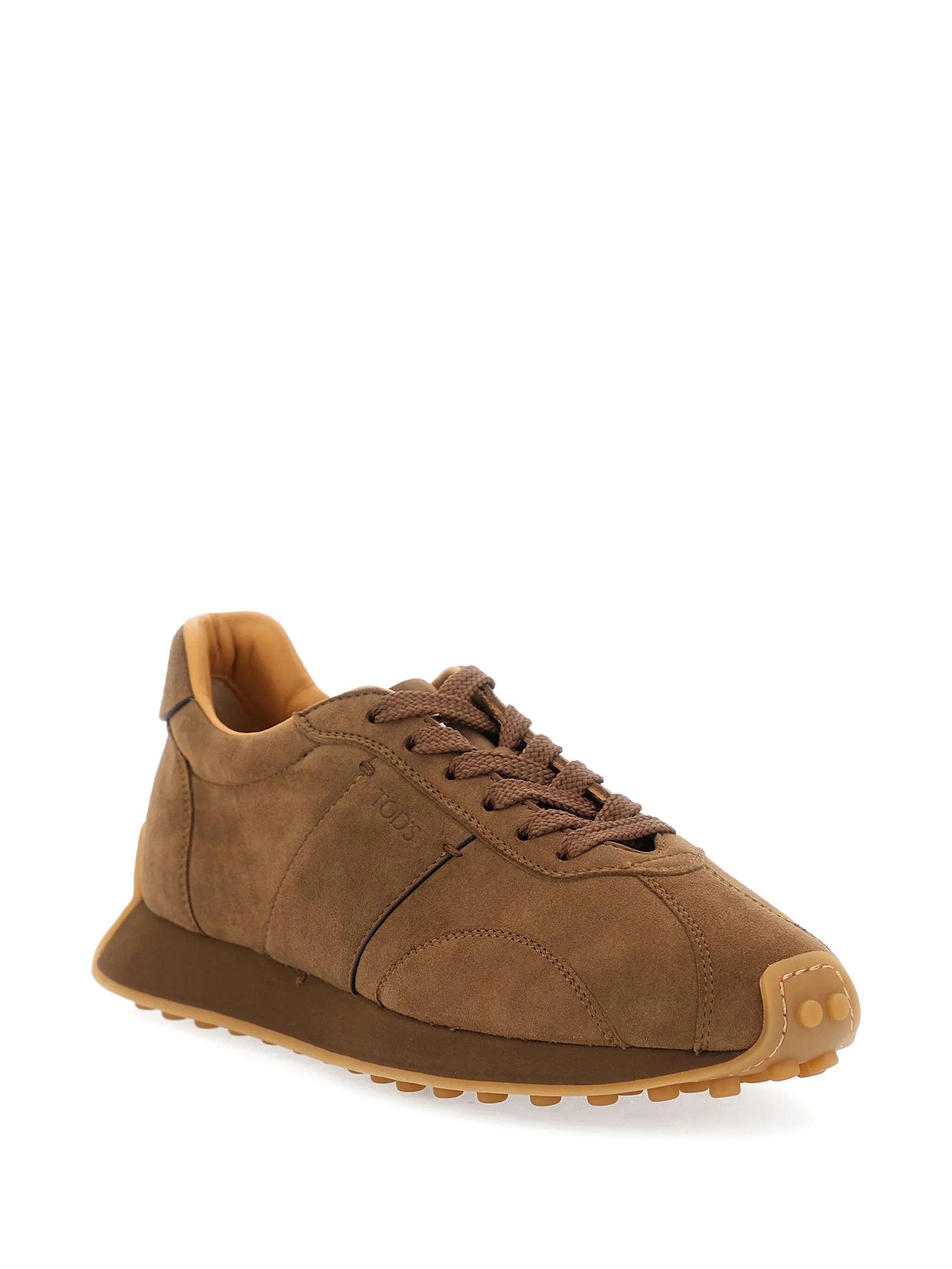 suede lace-up sneakers