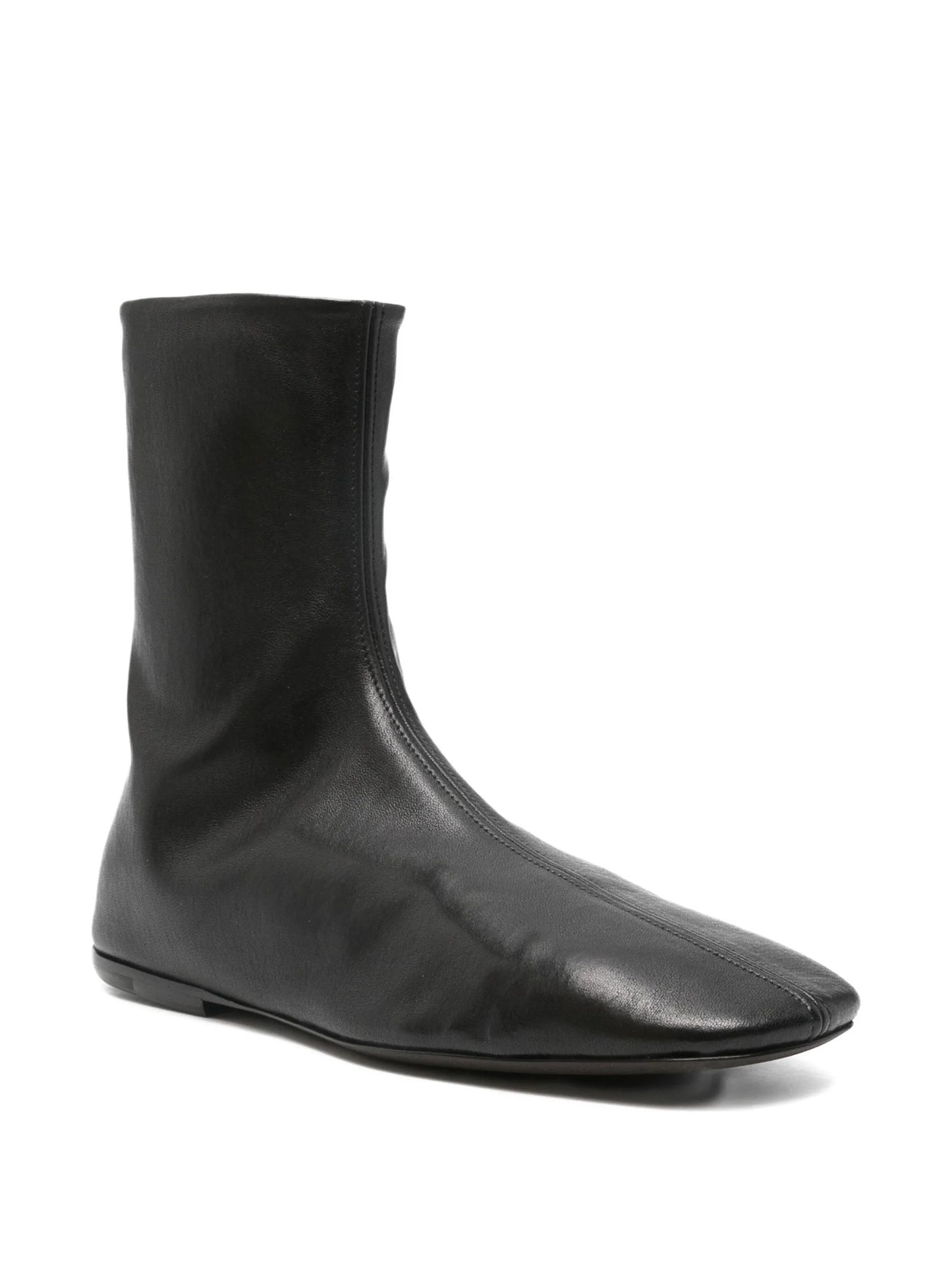 flat sole ankle boots