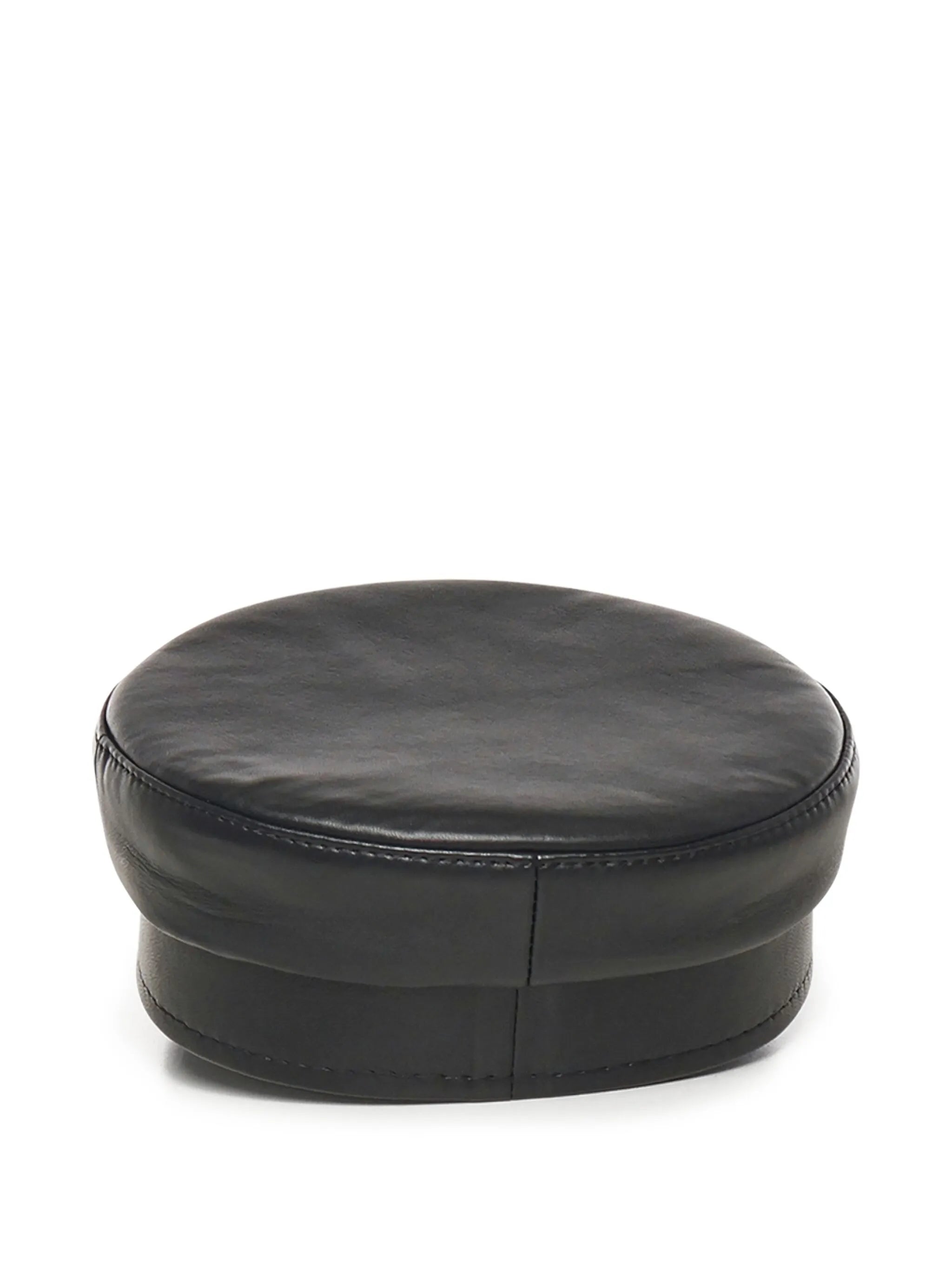 leather cross-detail hat