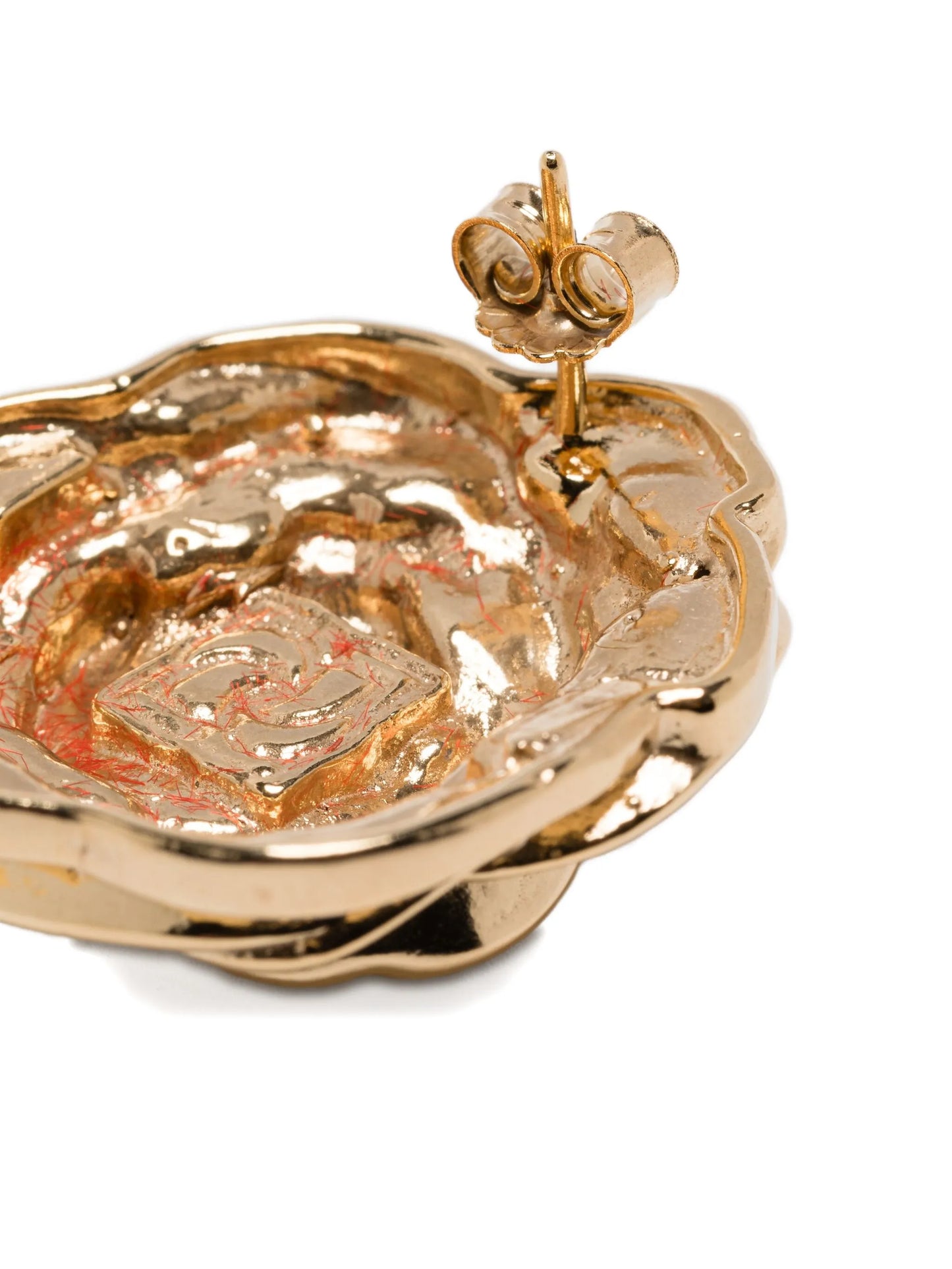 rose-shaped earrings