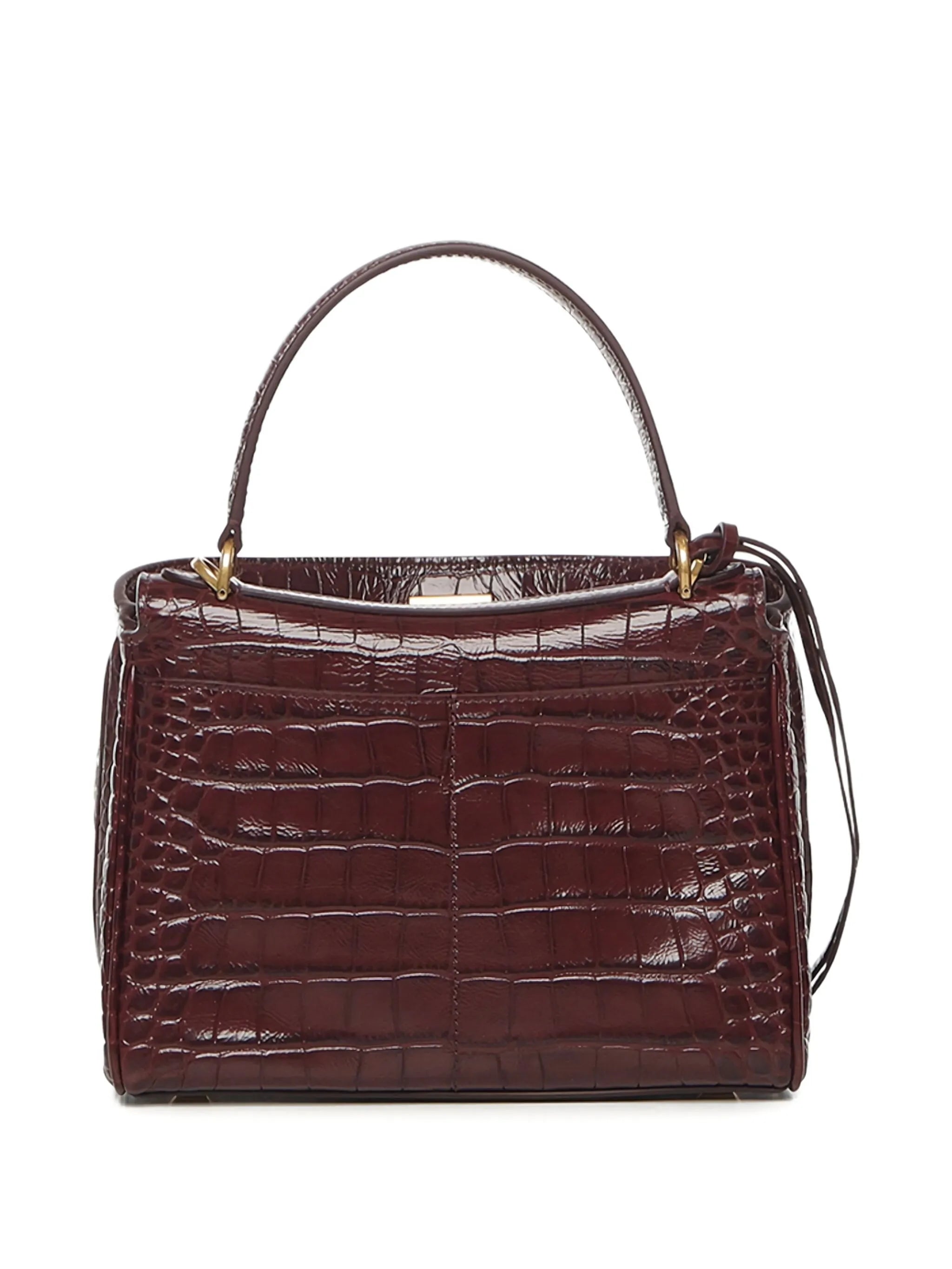 Rodeo crocodile-embossed top-handle bag