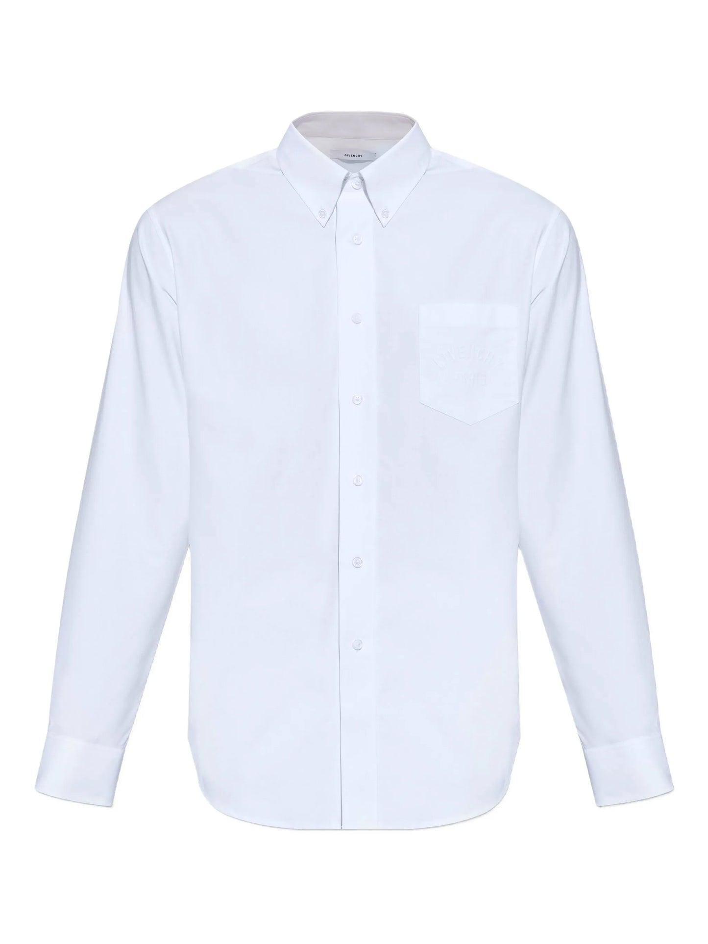 embroidered chest-pocket shirt