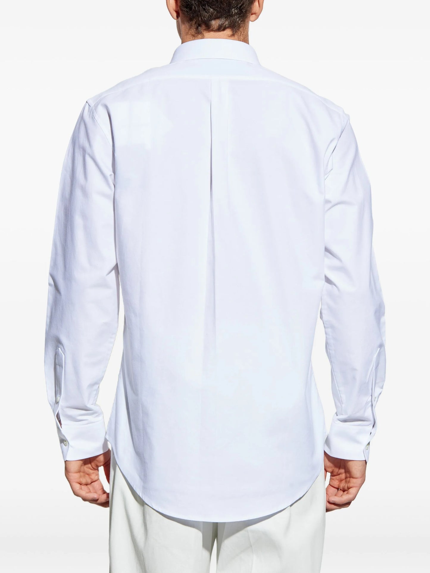 embroidered chest-pocket shirt