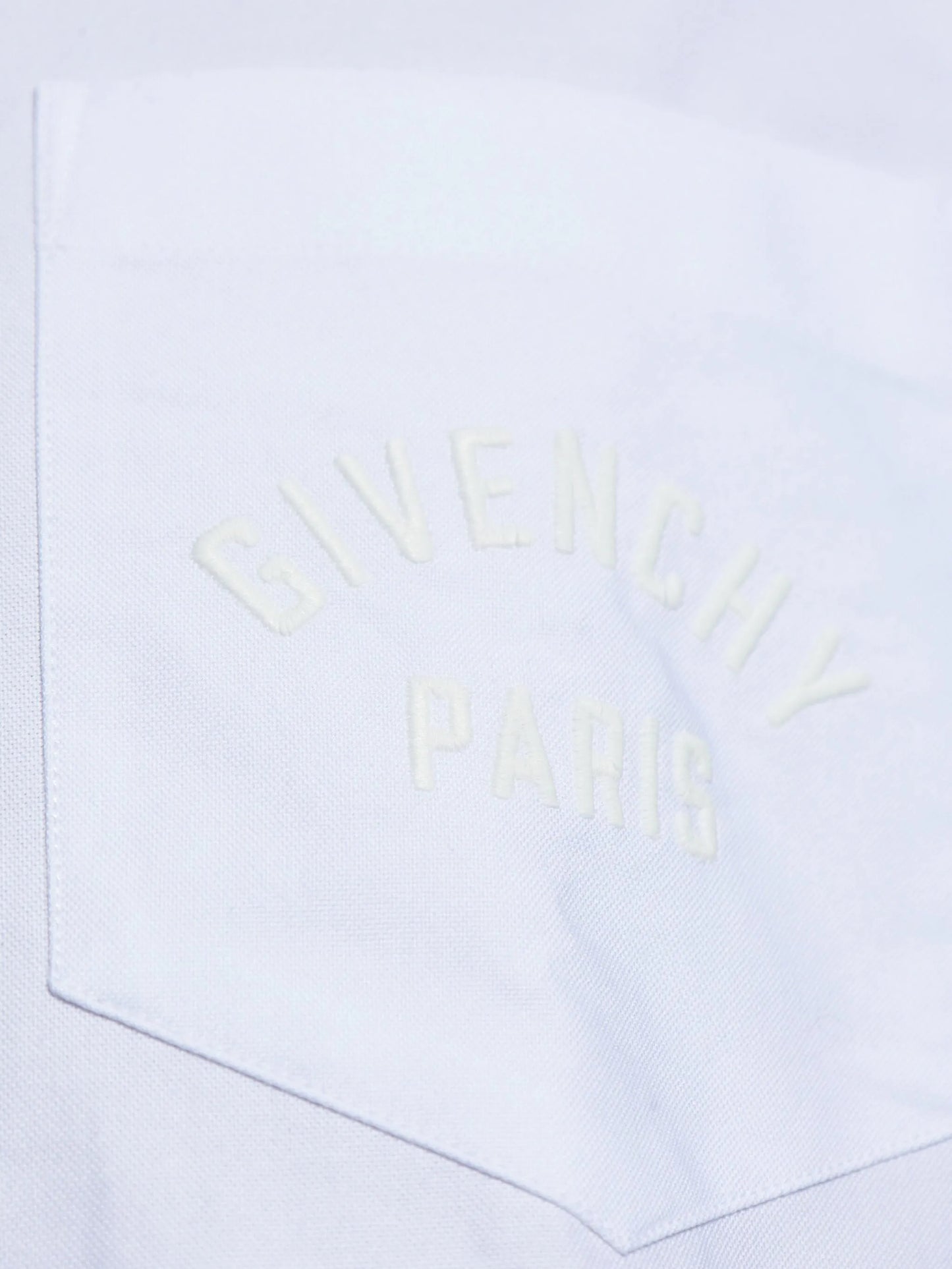 embroidered chest-pocket shirt
