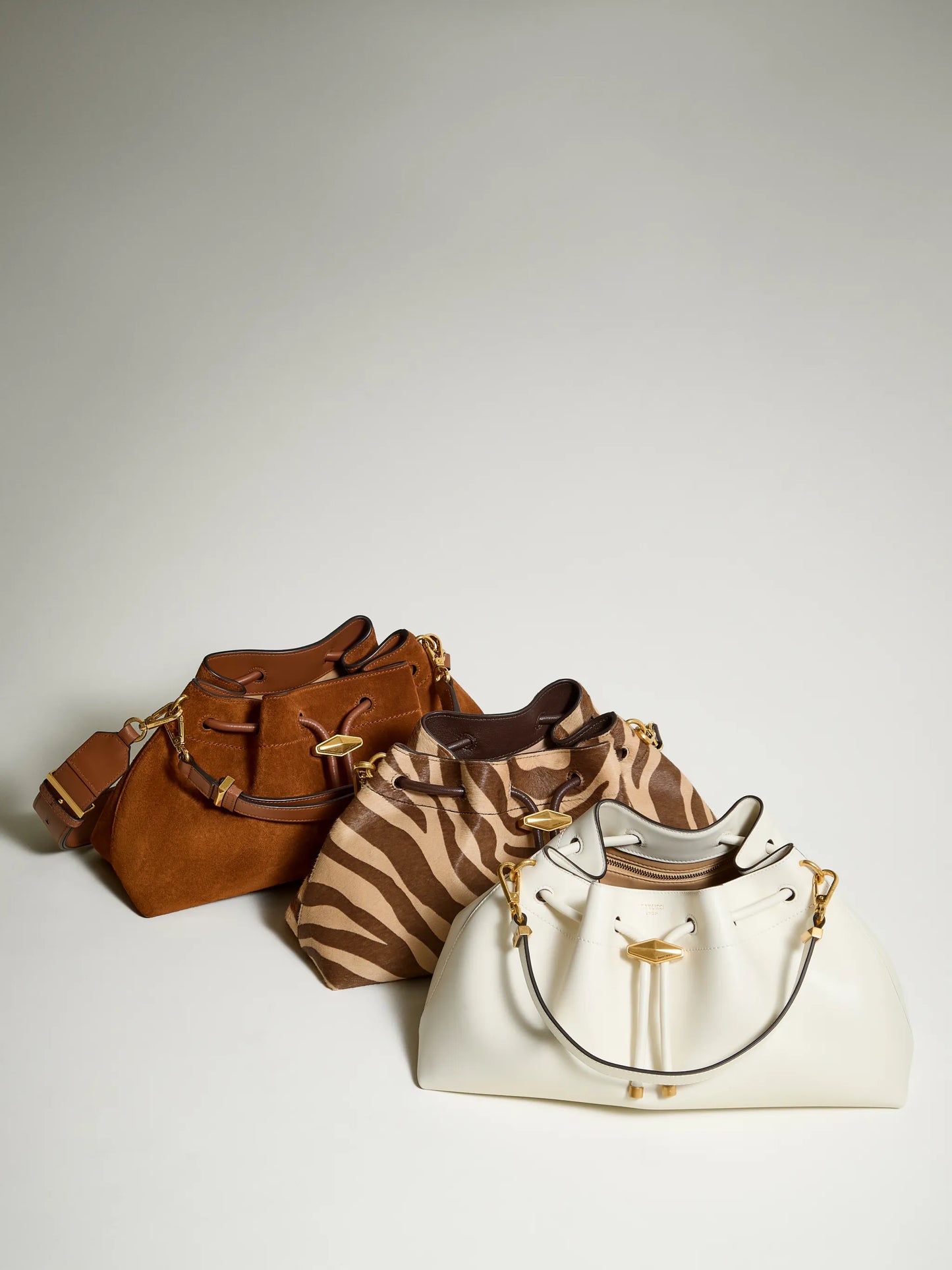 medium Cinch suede shoulder bag