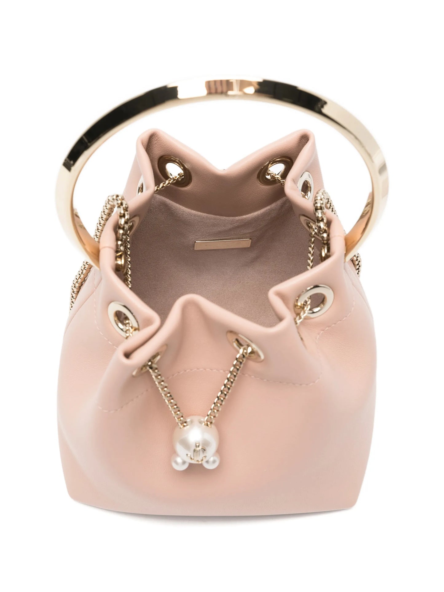 Bon Bon pearl-embellished bucket bag