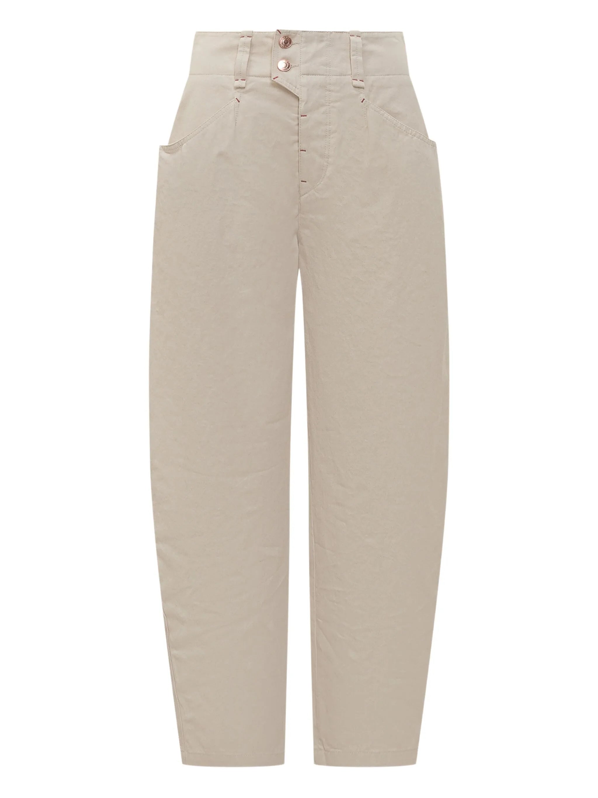 Oumaya high-waisted pocket trousers