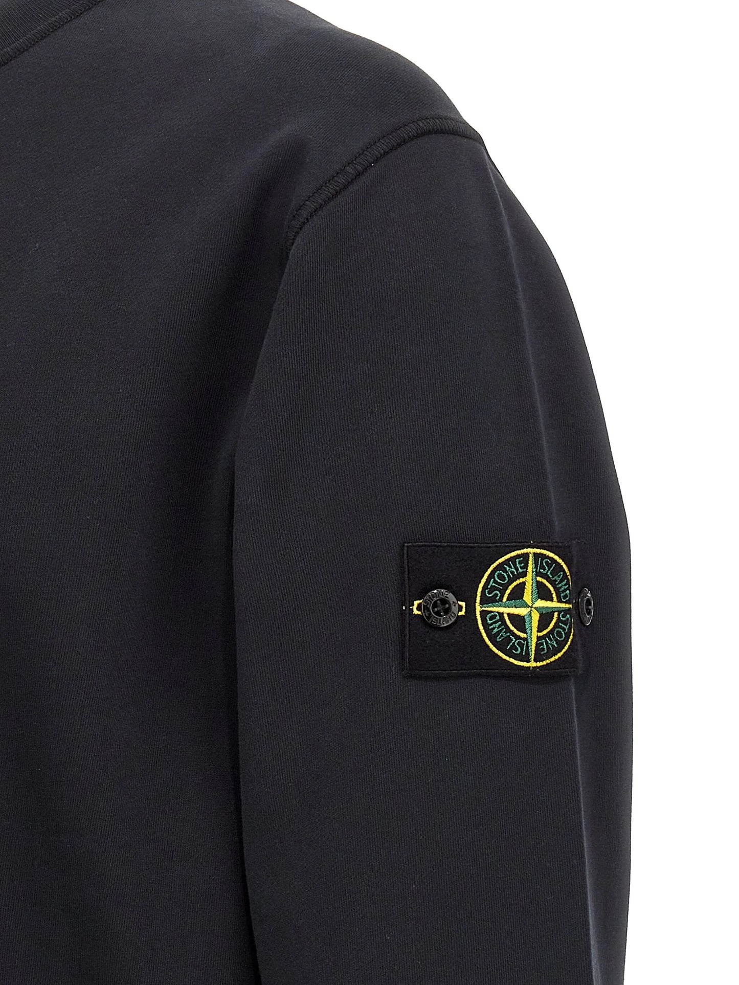 crew-neck logo-badge sweatshirt