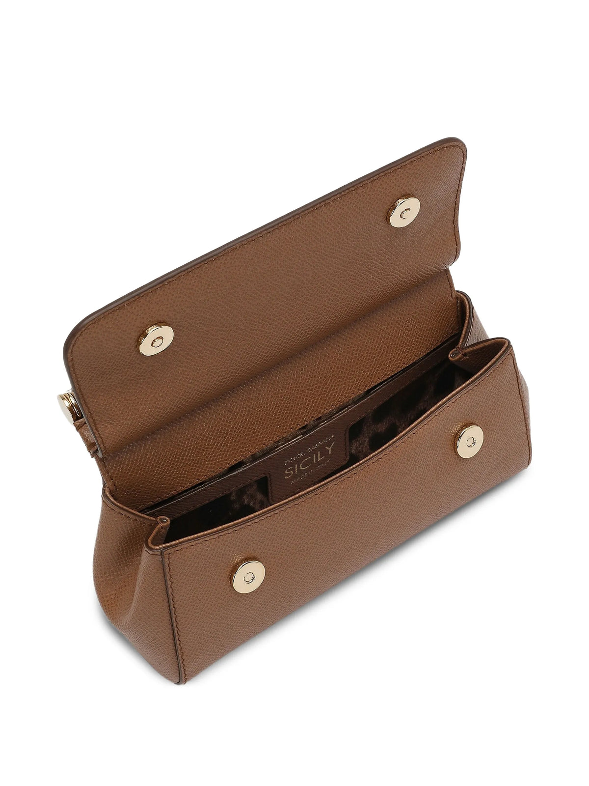mini Sicily handbag in dauphine calfskin
