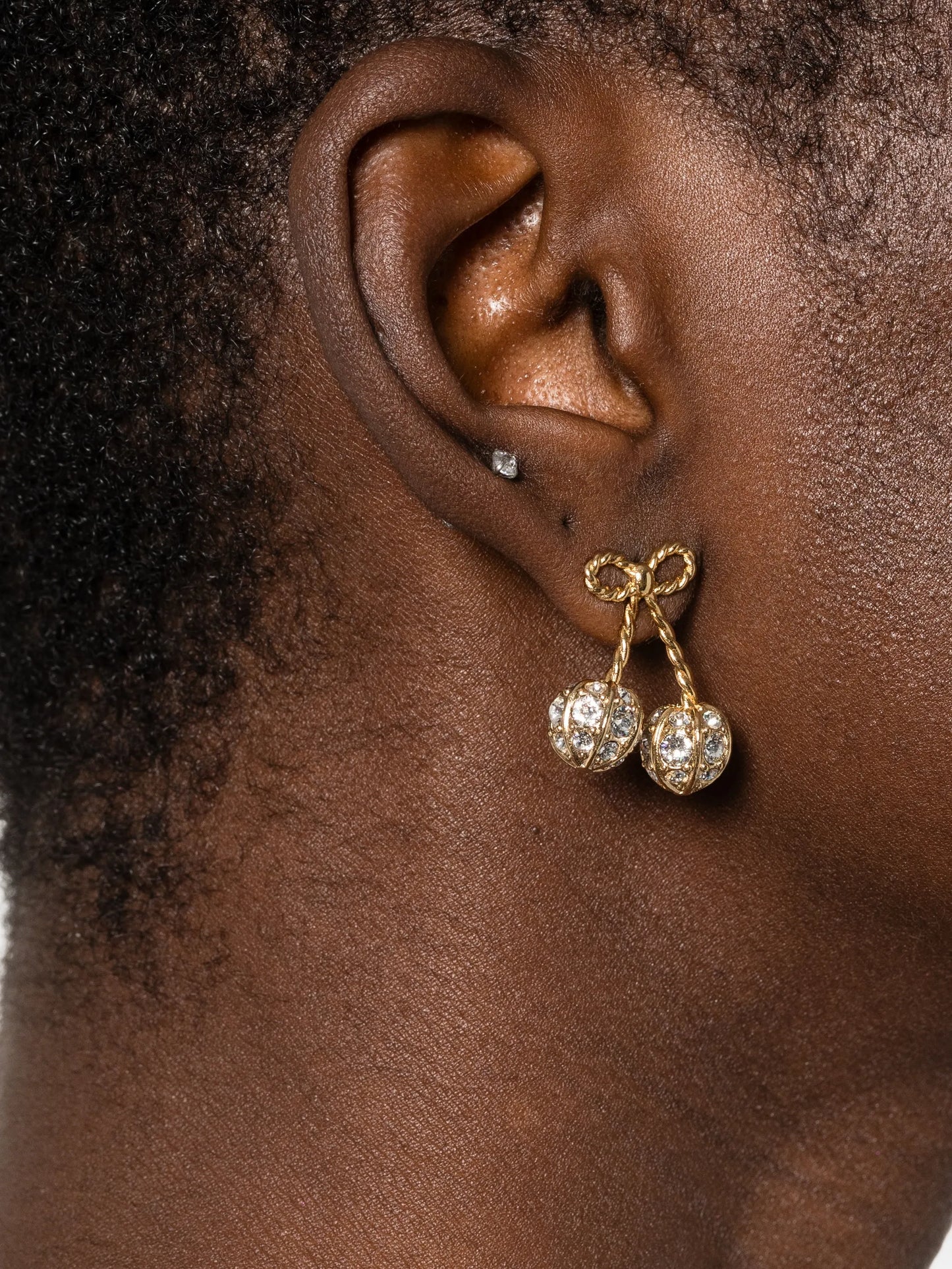 Cherryfic crystal-embellished earrings