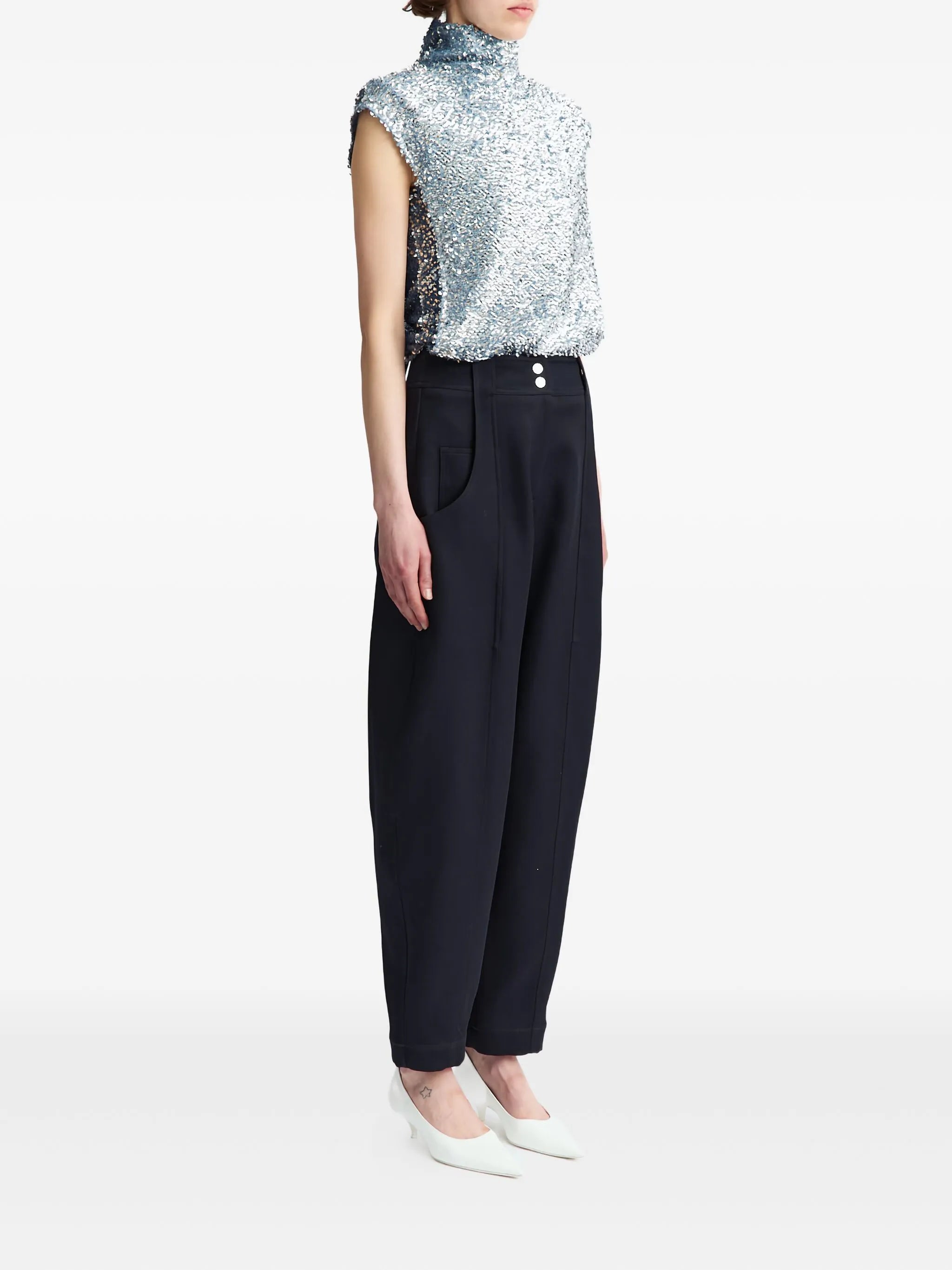 Ovica sequinned top