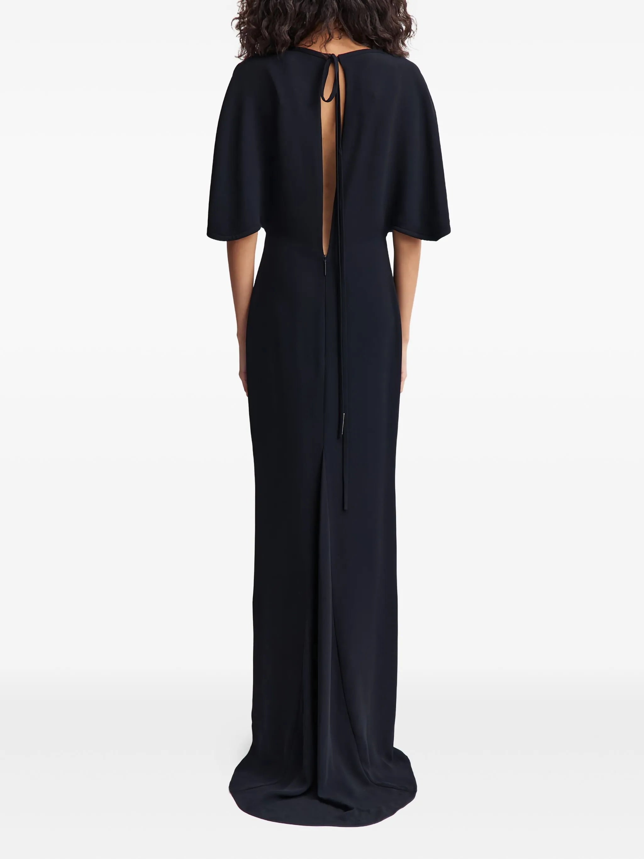 Dona cape-sleeve maxi dress